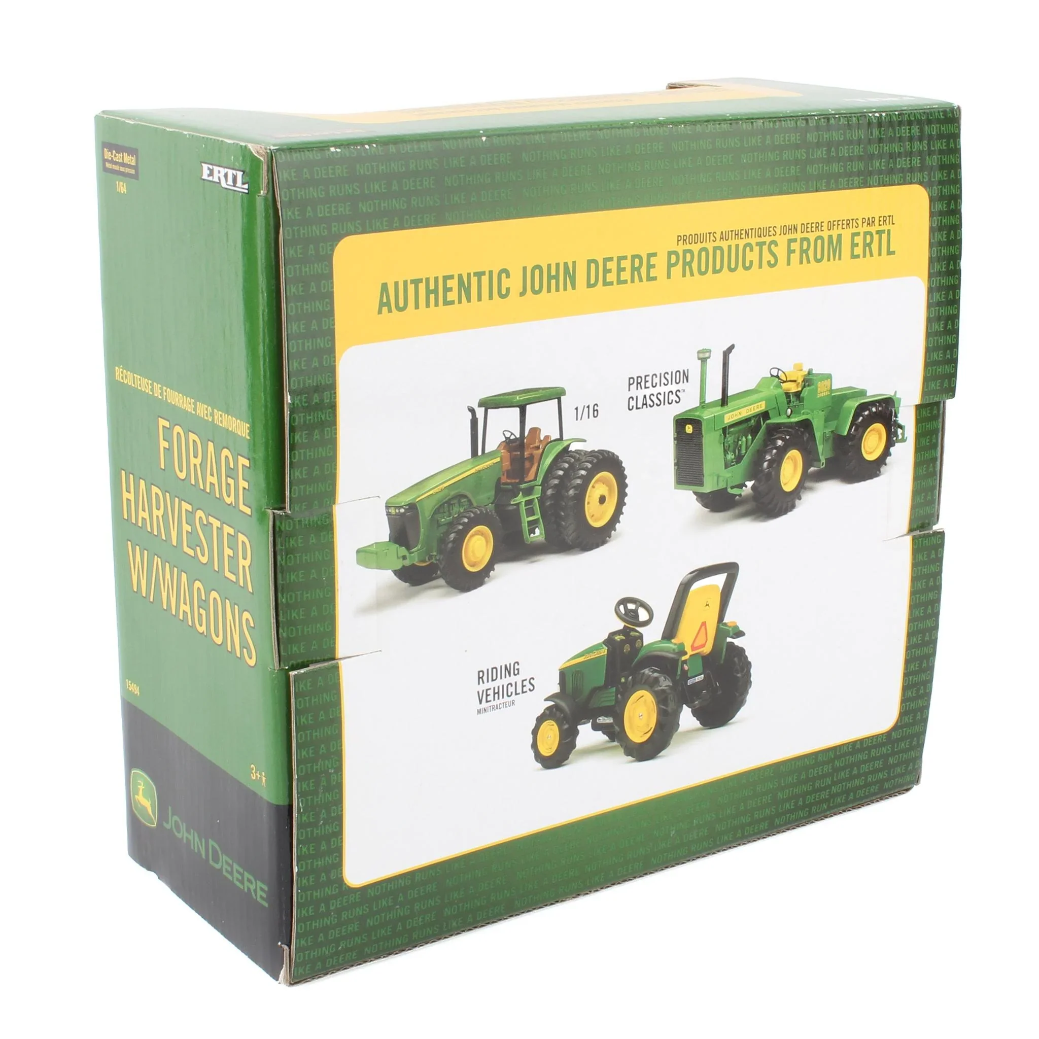 1/64 John Deere 7500 Self-Propelled Forage Harvester with Two Wagons - Image 2