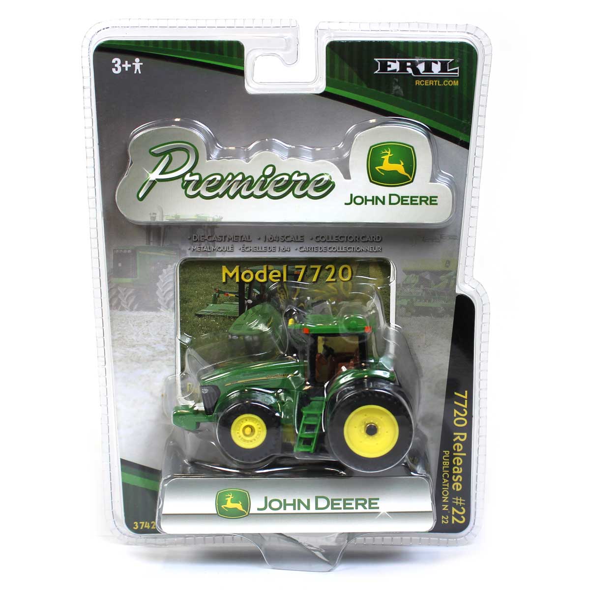 1/64 John Deere 7720 Tractor with Duals, Original ERTL Premiere Series #22