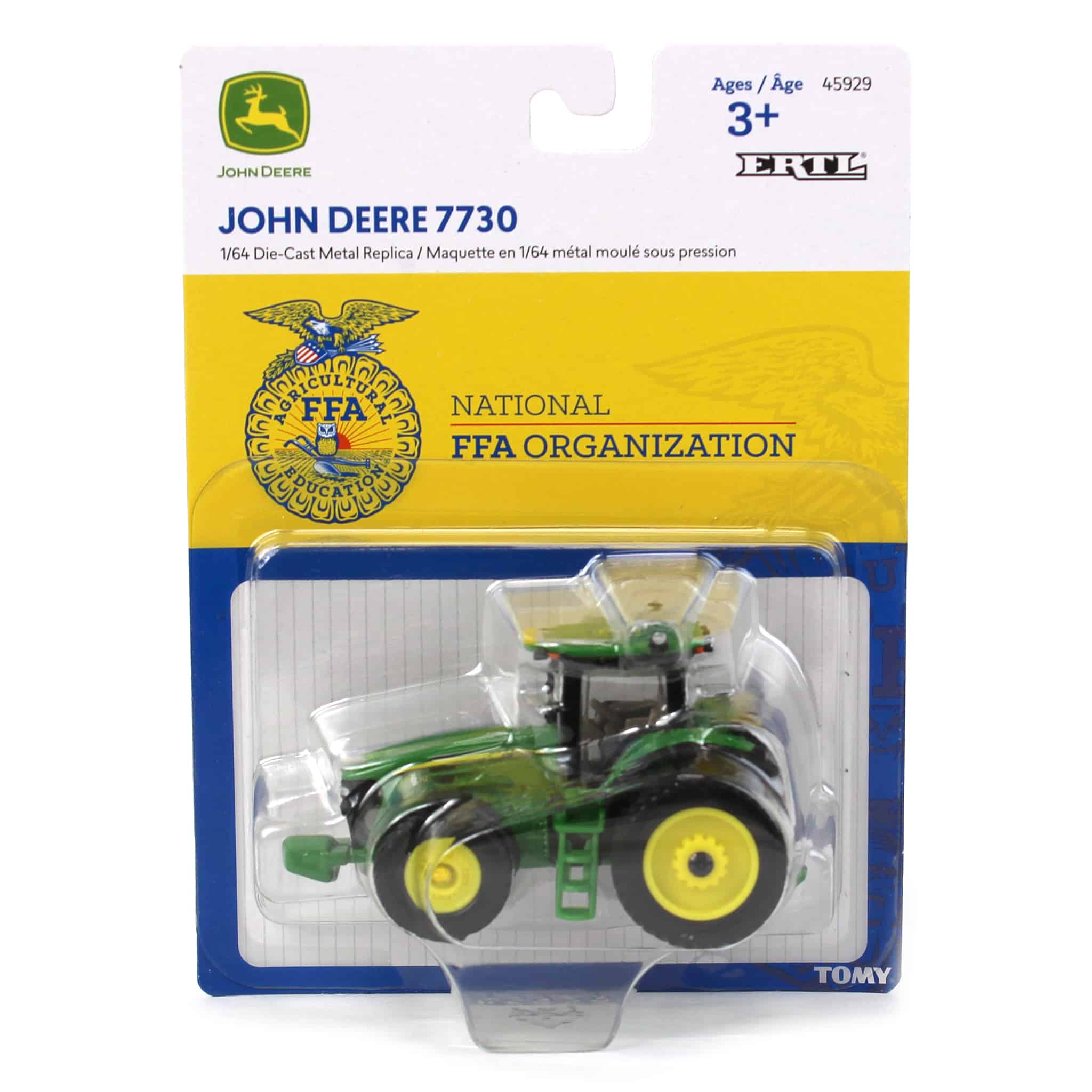 1/64 John Deere 7730 Tractor with Rear Duals & FFA Logo by ERTL - Image 6