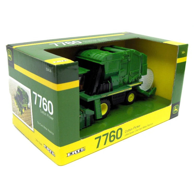 1/64 John Deere 7760 Cotton Picker with Round Bale Module by ERTL