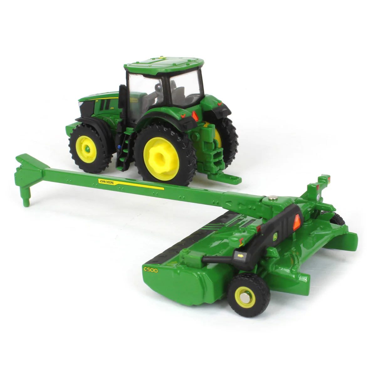 1/64 John Deere 7R 270 Tractor with C500 Mower by ERTL - Image 6
