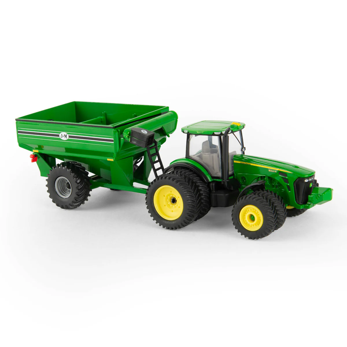 1/64 John Deere 8320R Tractor with Duals & J&M Grain Cart by ERTL - Image 2