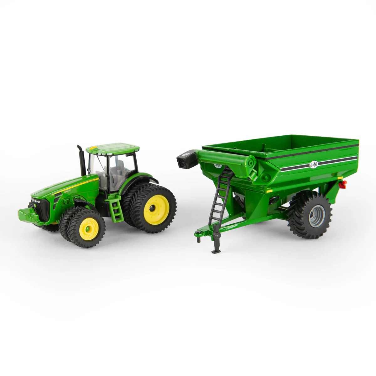 1/64 John Deere 8320R Tractor with Duals & J&M Grain Cart by ERTL - Image 3