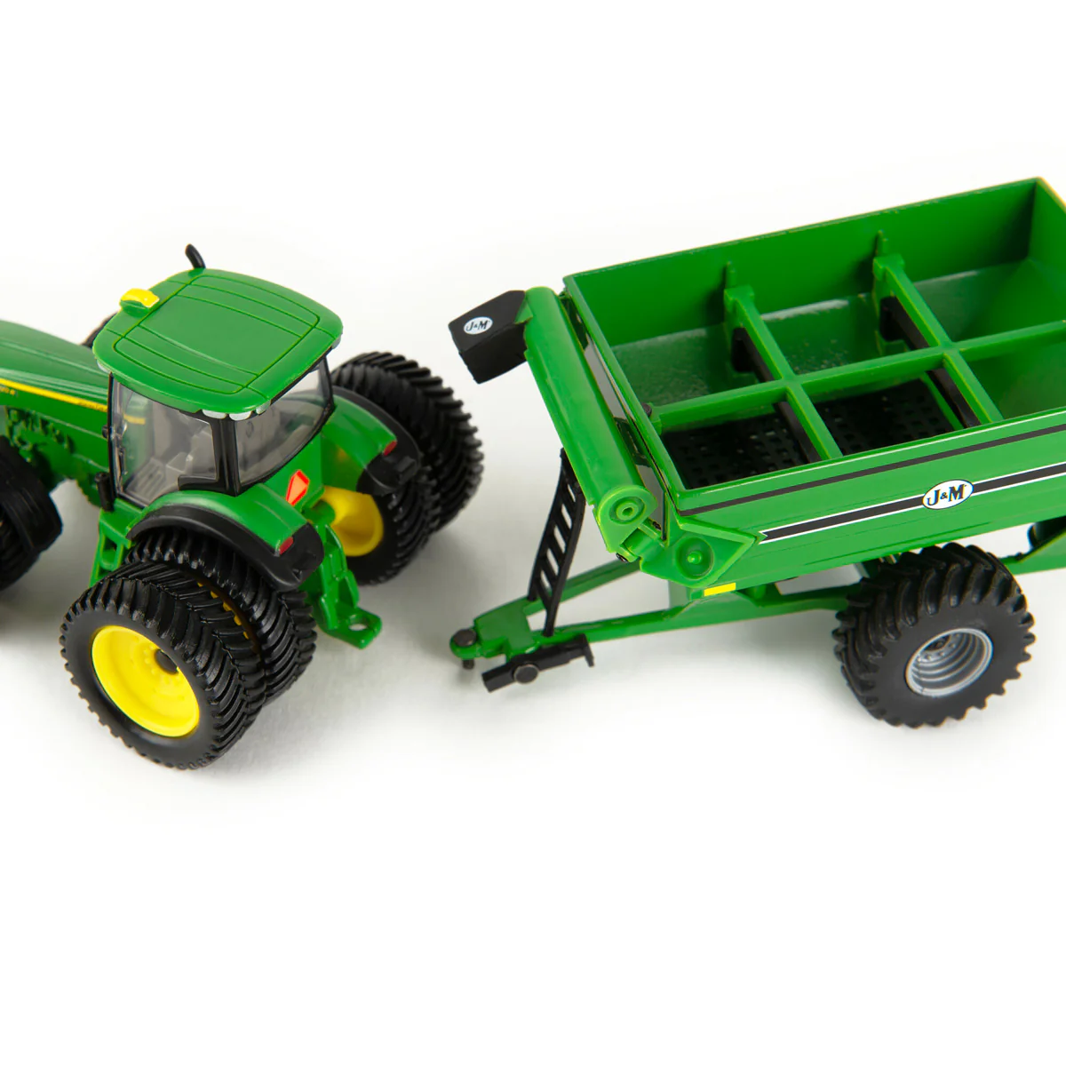 1/64 John Deere 8320R Tractor with Duals & J&M Grain Cart by ERTL - Image 6
