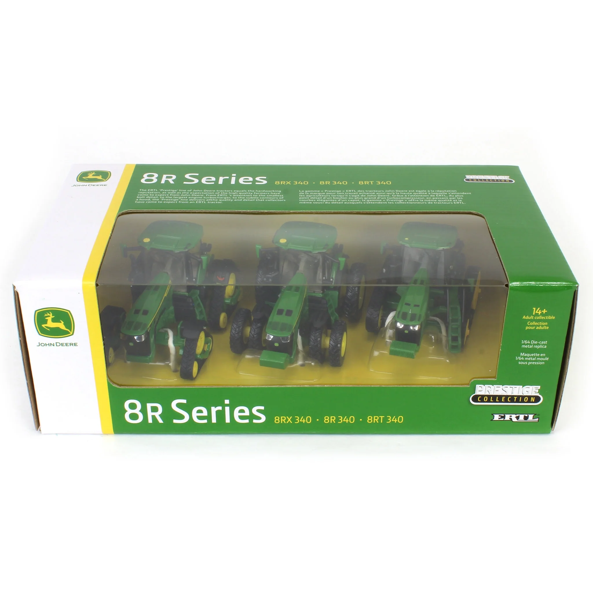 1/64 John Deere 8RX 340, 8R 340 & 8RT 340 Tractor Set, ERTL Prestige Collection - Image 9