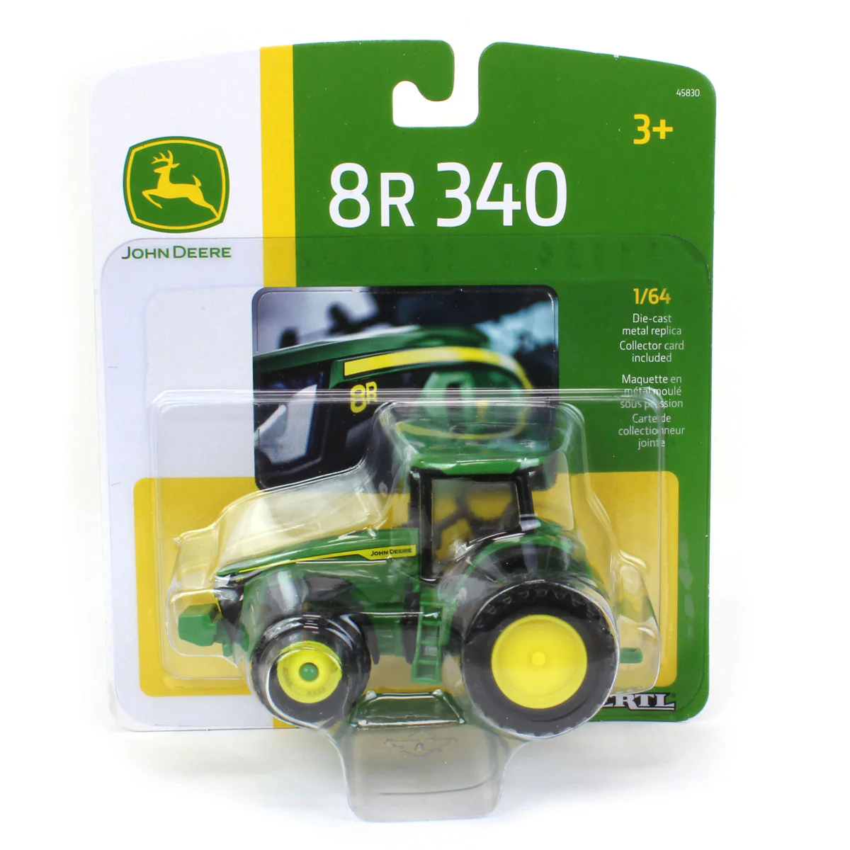 1/64 John Deere 8R 340 Tractor with Front Duals & Rear Triples by ERTL - Image 5