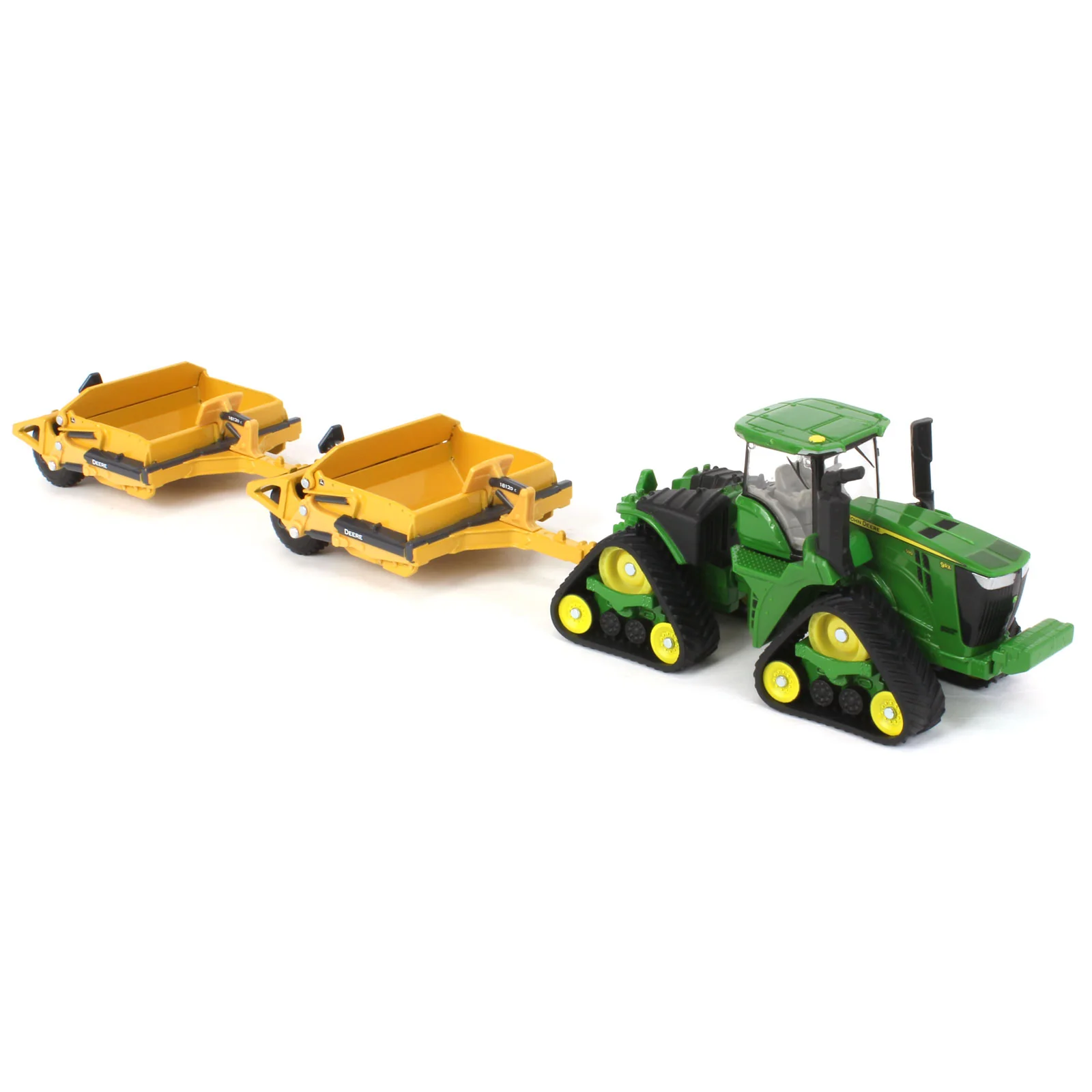 1/64 John Deere 9RX 590 Scraper Special Tractor with (2) 1812DC Scrapers by ERTL - Image 2