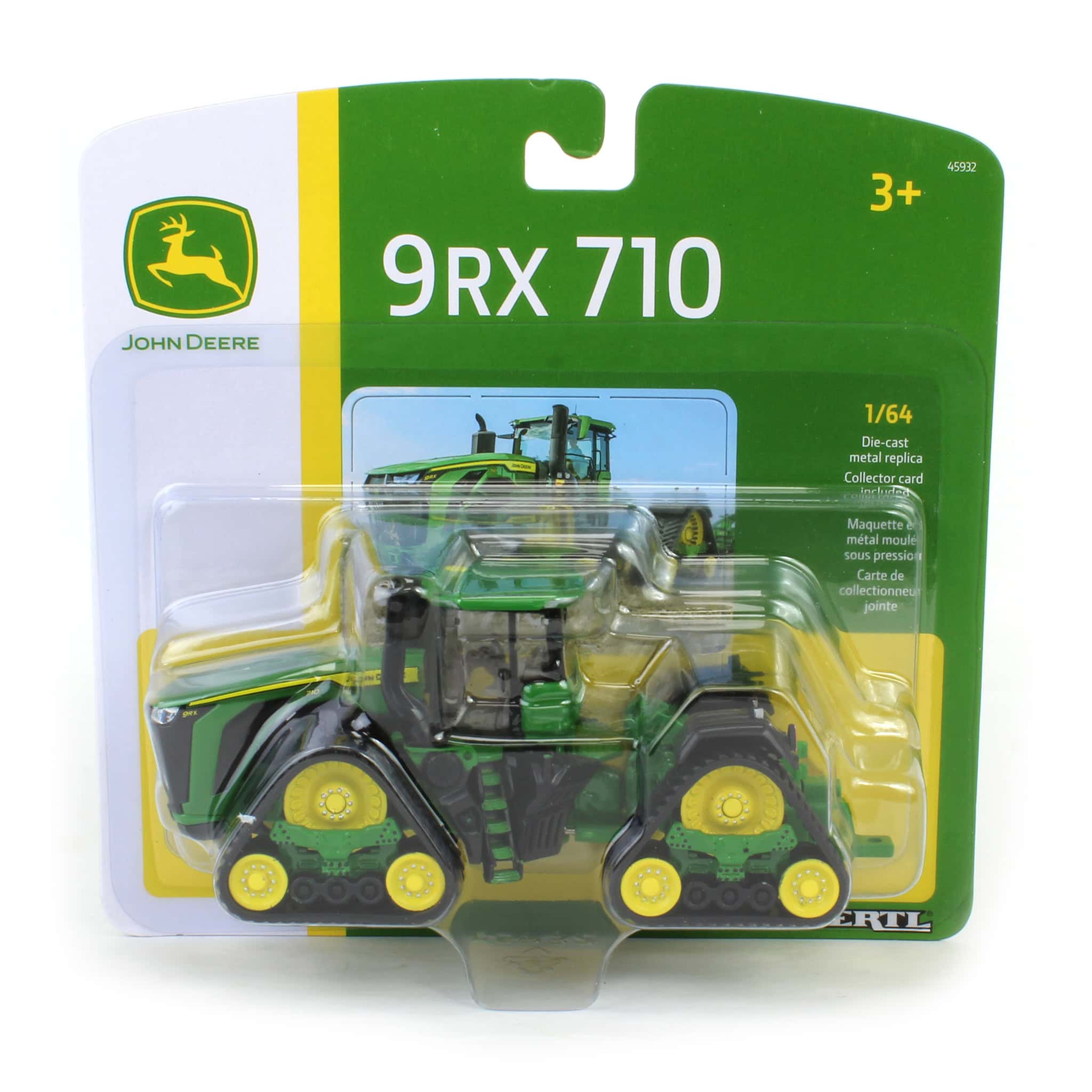 1/64 John Deere 9RX 710 Tracked Tractor, ERTL Replica Play - Image 7