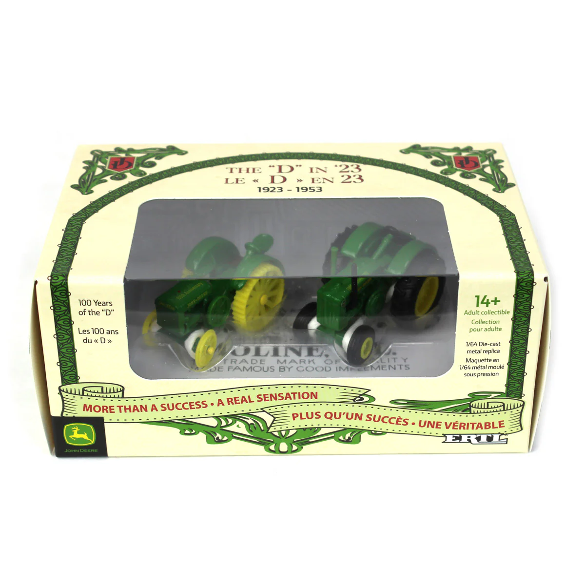 1/64 John Deere D Tractor Set, John Deere 100th Anniversary Limited Edition - Image 5