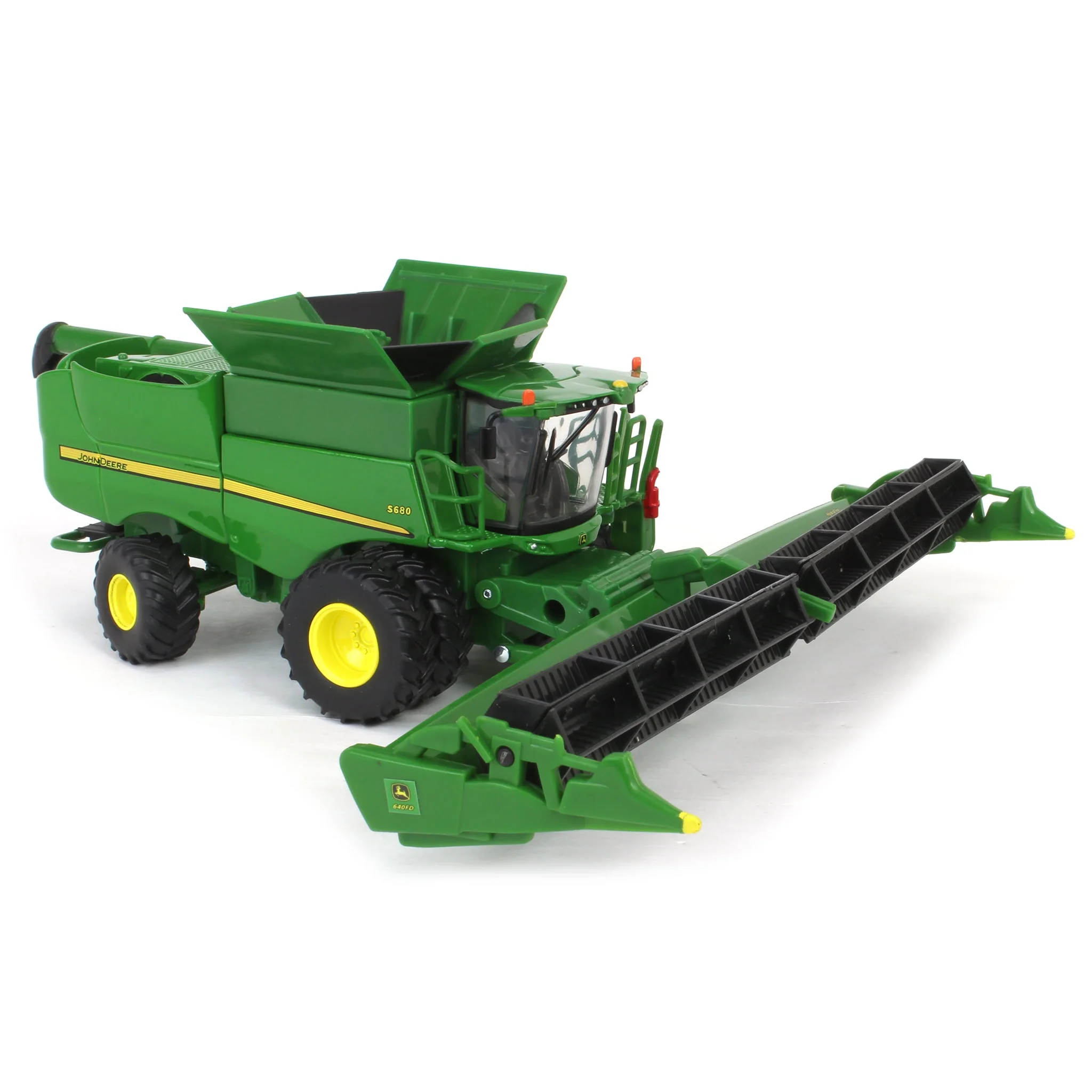 1/64 John Deere S680 Combine with Corn Head & Grain Head, ERTL Prestige Collection - Image 3