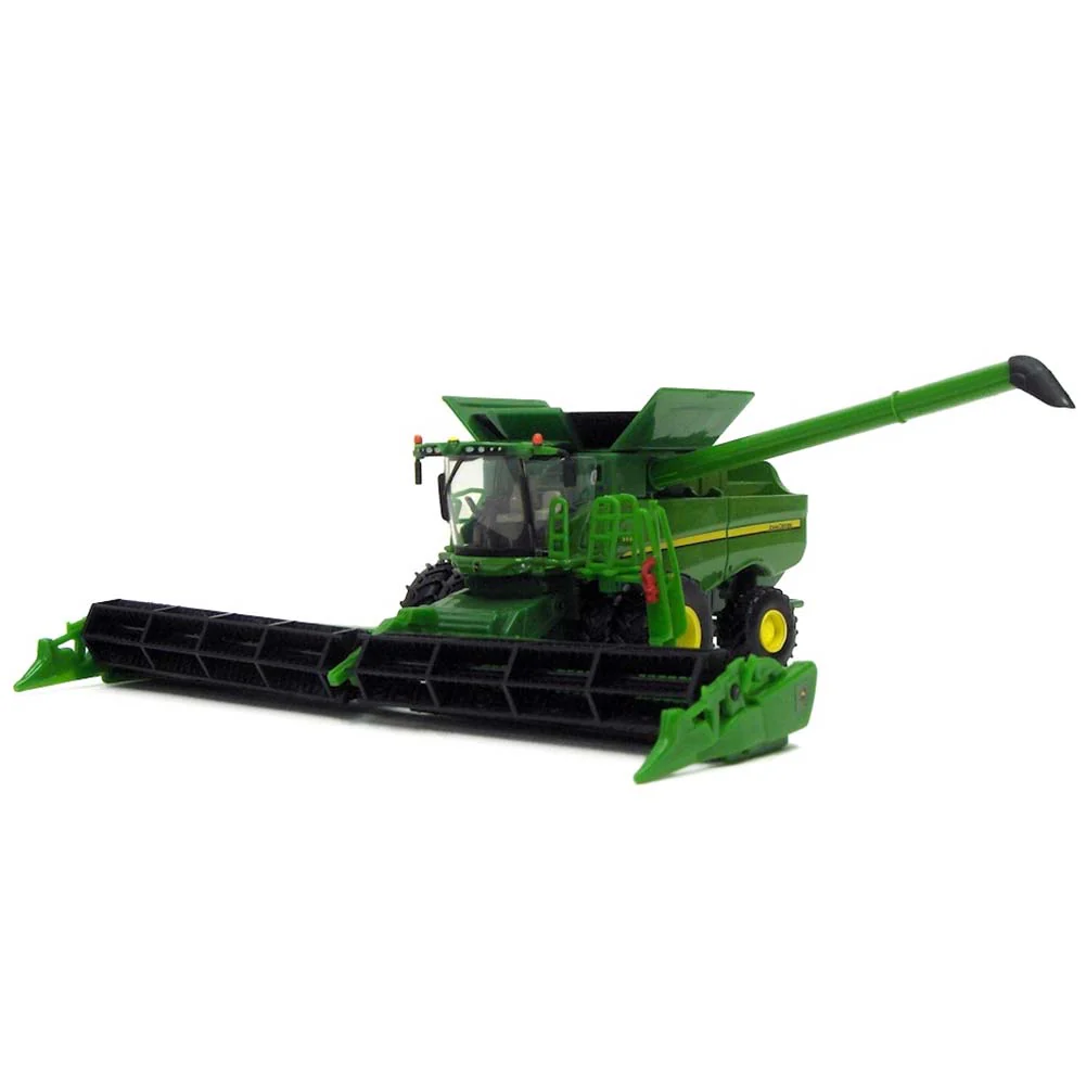 1/64 John Deere S690 Combine with Corn & Grain Heads, ERTL Authentics #3 - Image 2