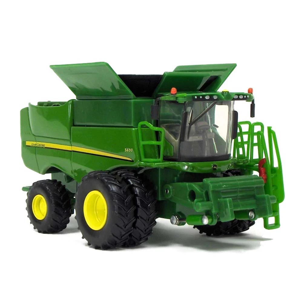 1/64 John Deere S690 Combine with Corn & Grain Heads, ERTL Authentics #3 - Image 5