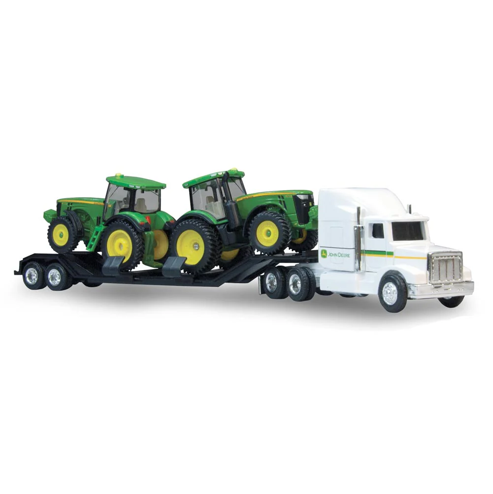 1/64 John Deere Semi with 2 John Deere 8R Tractors - Image 2