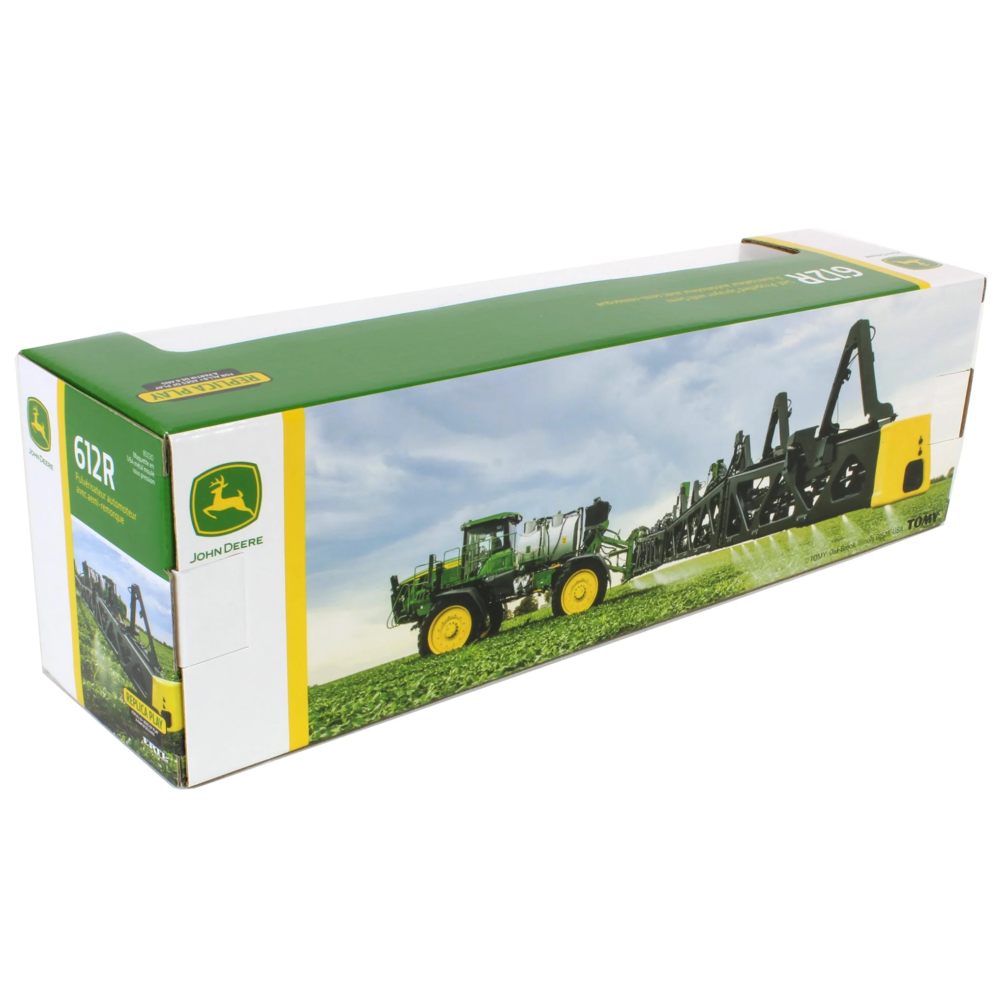 1/64 John Deere 612R Sprayer with Semi Truck & Lowboy Trailer, ERTL Replica Play - Image 8
