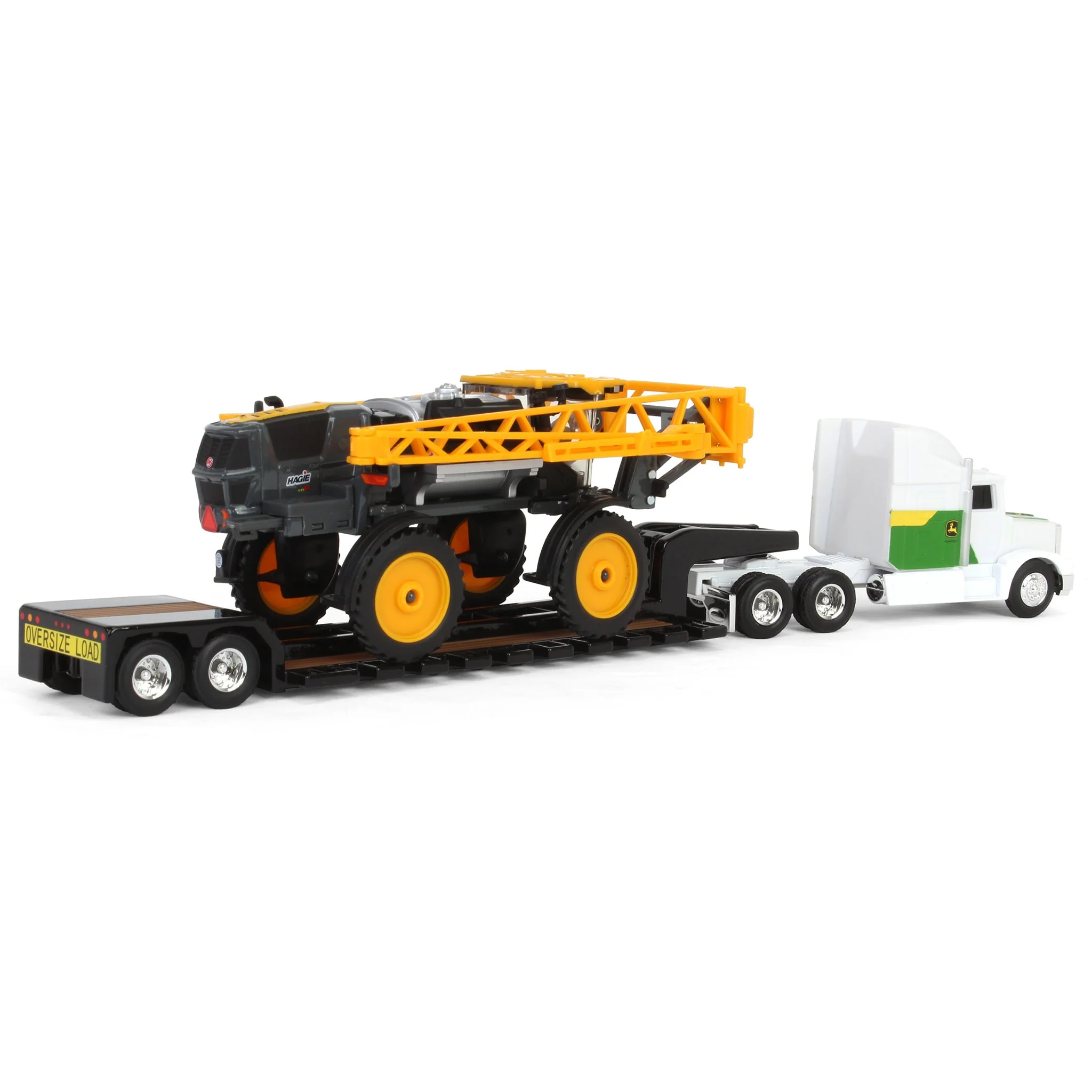 1/64 John Deere Semi with Lowboy Trailer & Hagie STS12 Sprayer - Image 3
