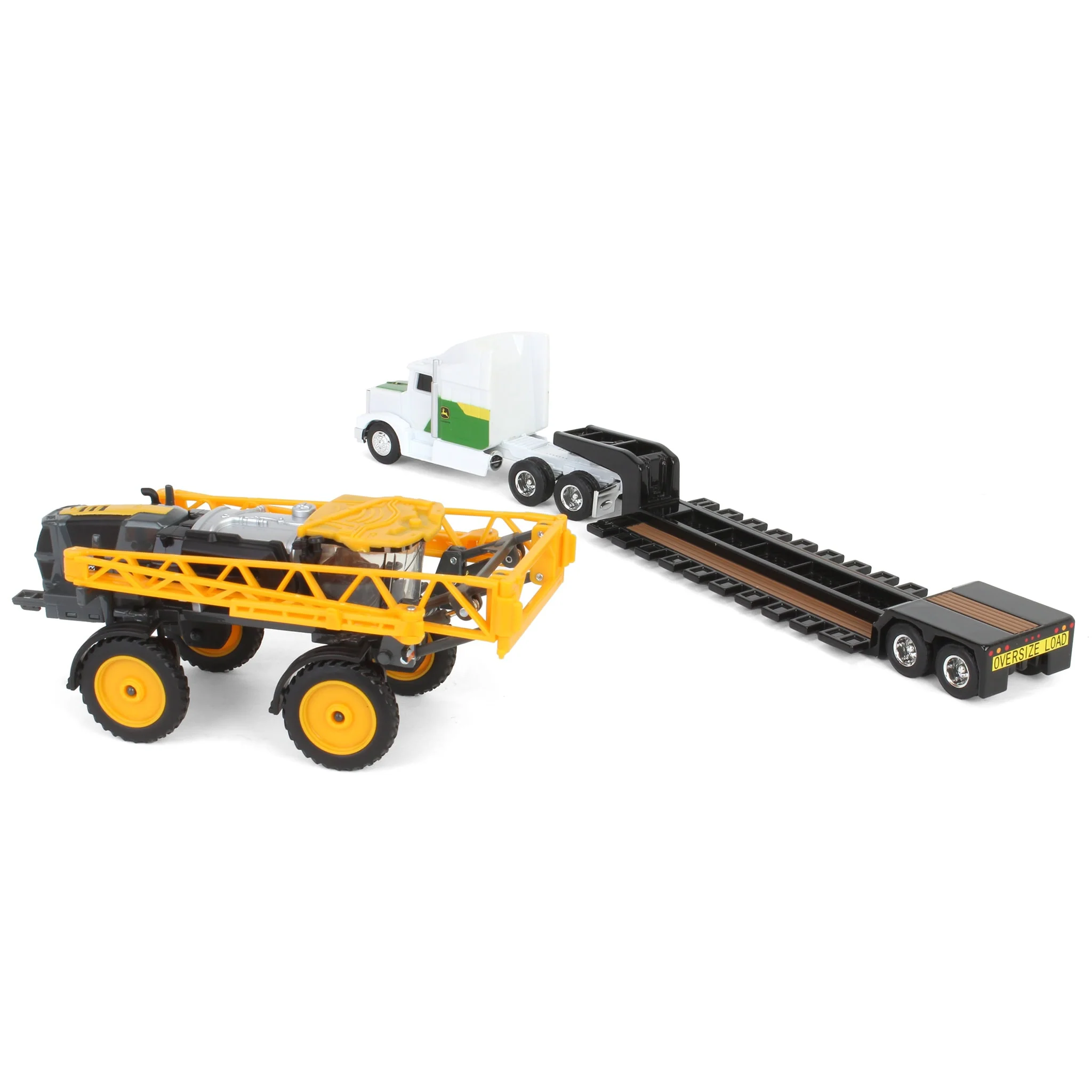 1/64 John Deere Semi with Lowboy Trailer & Hagie STS12 Sprayer - Image 4