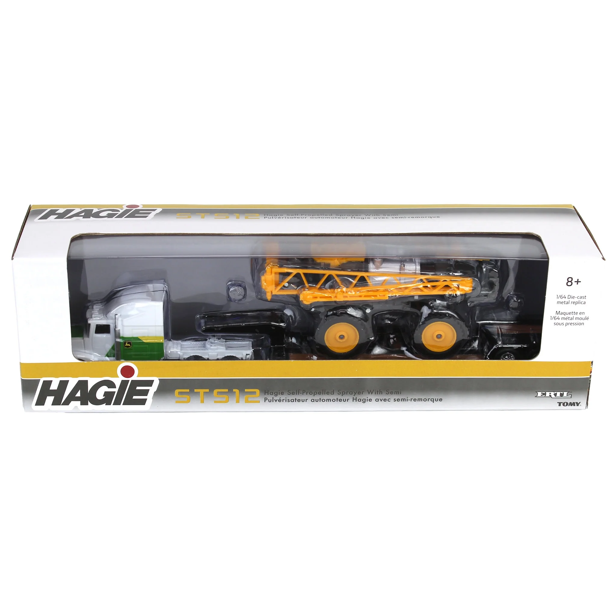 1/64 John Deere Semi with Lowboy Trailer & Hagie STS12 Sprayer - Image 8