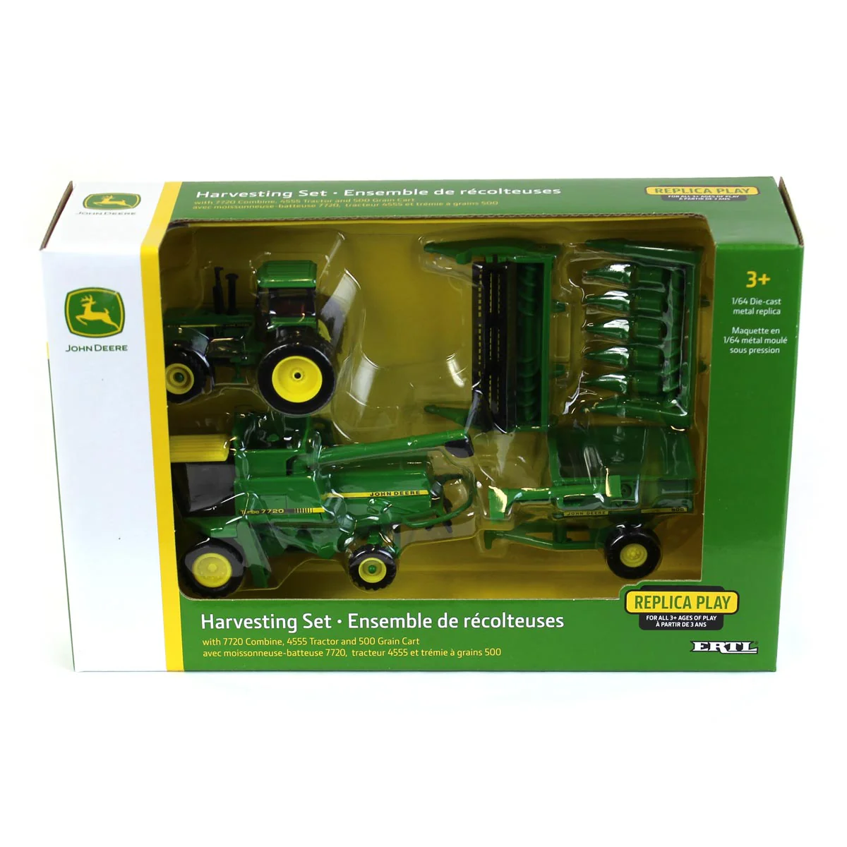 1/64 John Deere Vintage 7720 Combine Harvesting Set by ERTL - Image 6