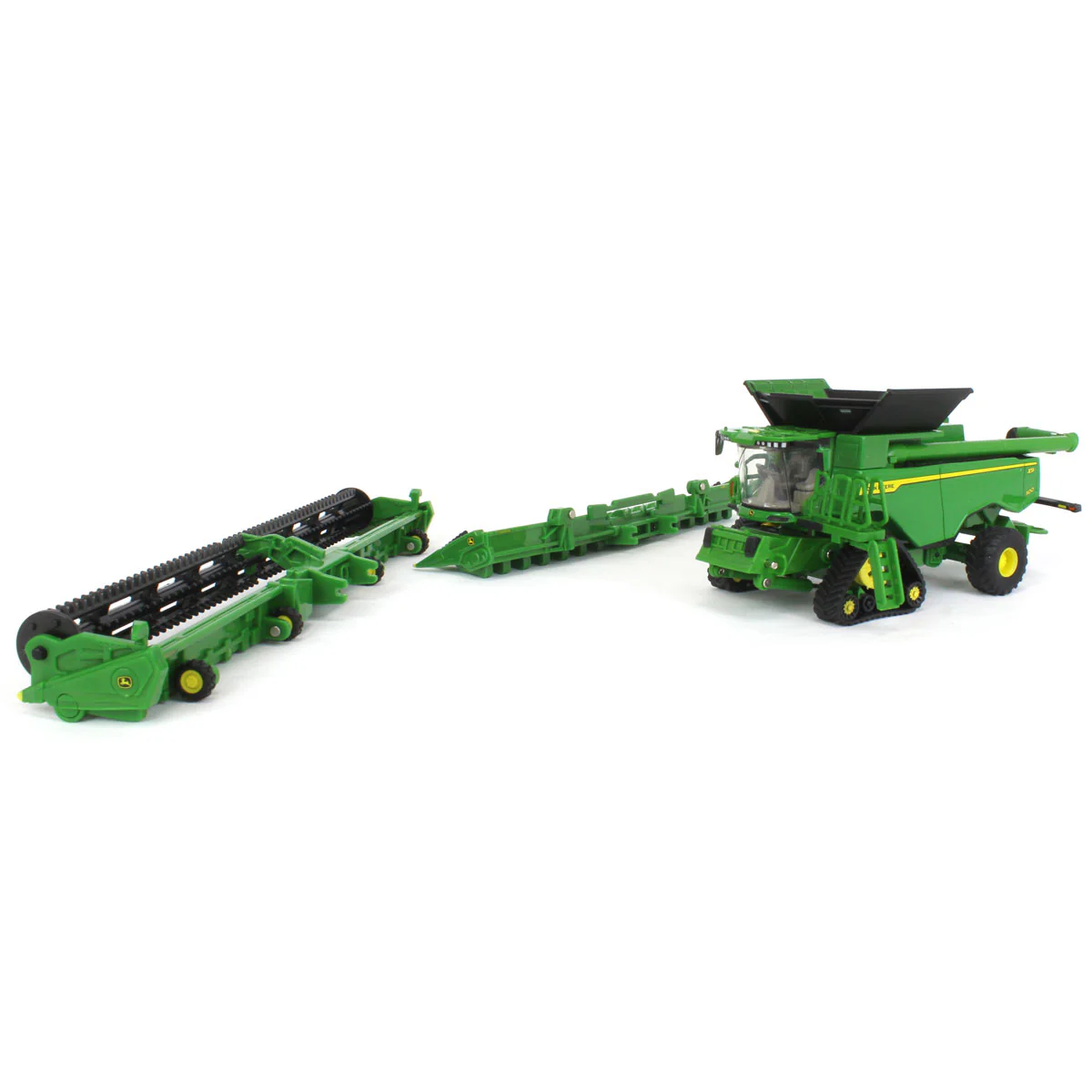 1/64 John Deere X9 1100 Combine with Front Tracks, Draper Head & Corn Head, ERTL Prestige Collection - Image 10