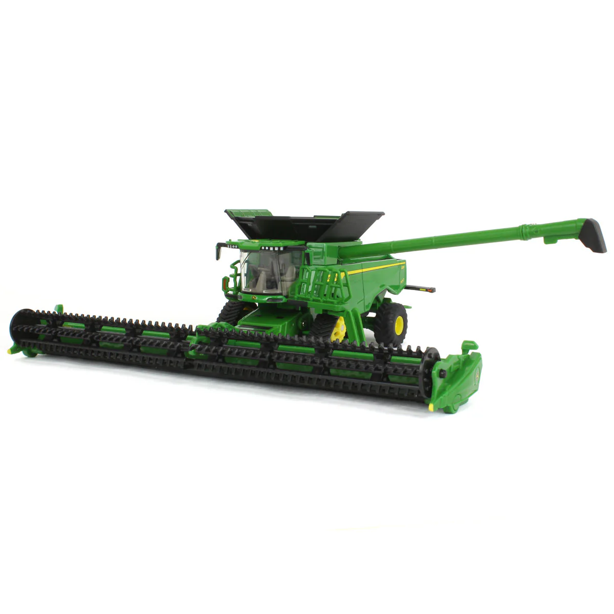 1/64 John Deere X9 1100 Combine with Front Tracks, Draper Head & Corn Head, ERTL Prestige Collection - Image 2