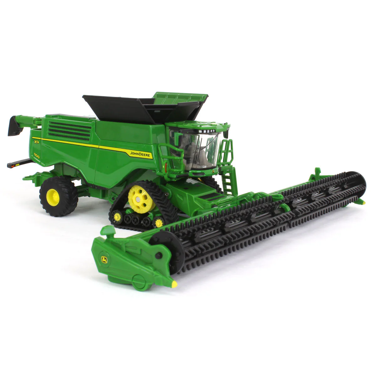 1/64 John Deere X9 1100 Combine with Front Tracks, Draper Head & Corn Head, ERTL Prestige Collection - Image 3