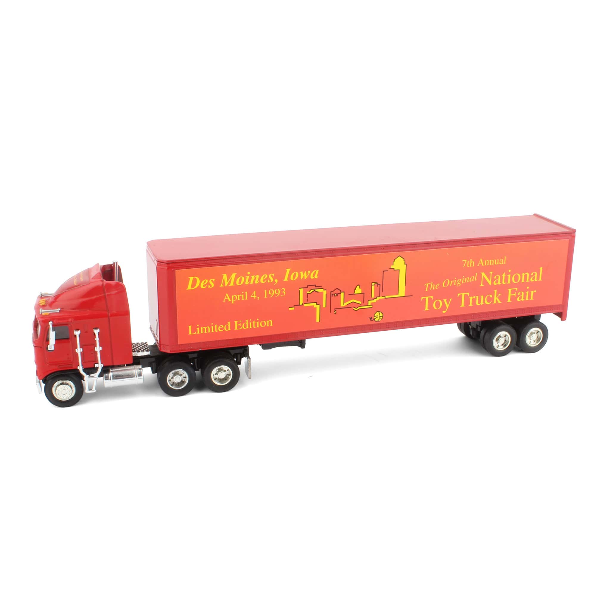 1/64 Kenworth K100E Semi Truck with Trailer by SpecCast, 1993 National Toy Truck Fair - Image 2