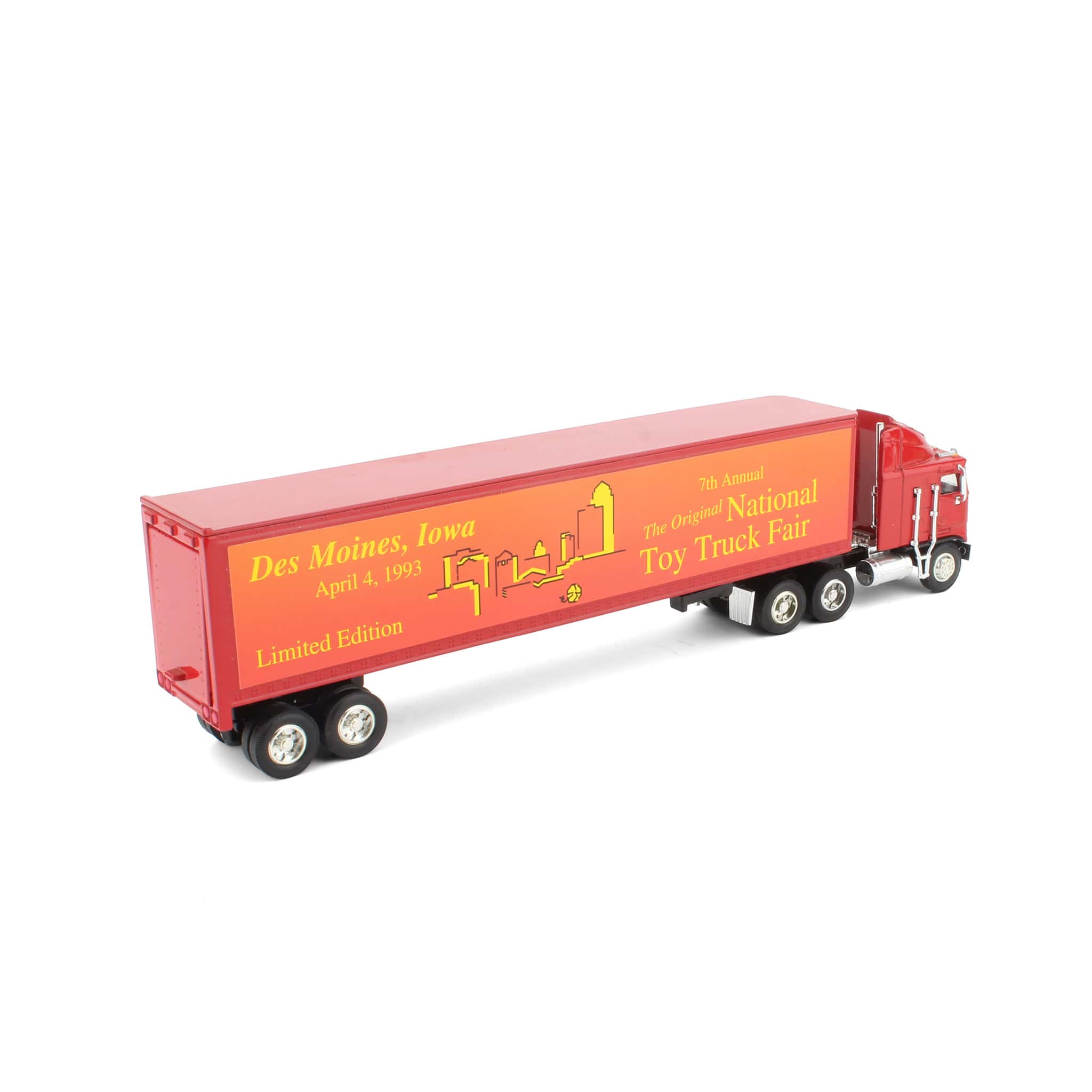 1/64 Kenworth K100E Semi Truck with Trailer by SpecCast, 1993 National Toy Truck Fair - Image 3