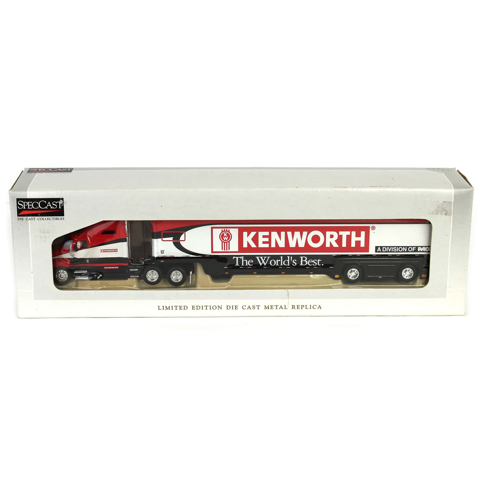 1/64 Kenworth T2000 Semi with Kenworth "The World's Best." Featherlite Trailer by SpecCast