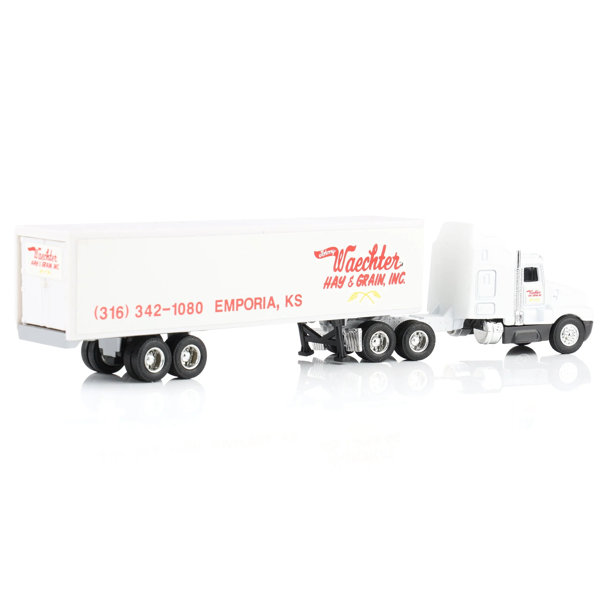 1/64 Kenworth T600A Semi Truck with Box Trailer, Johnny Waechter Hay & Grain, Inc - Image 2