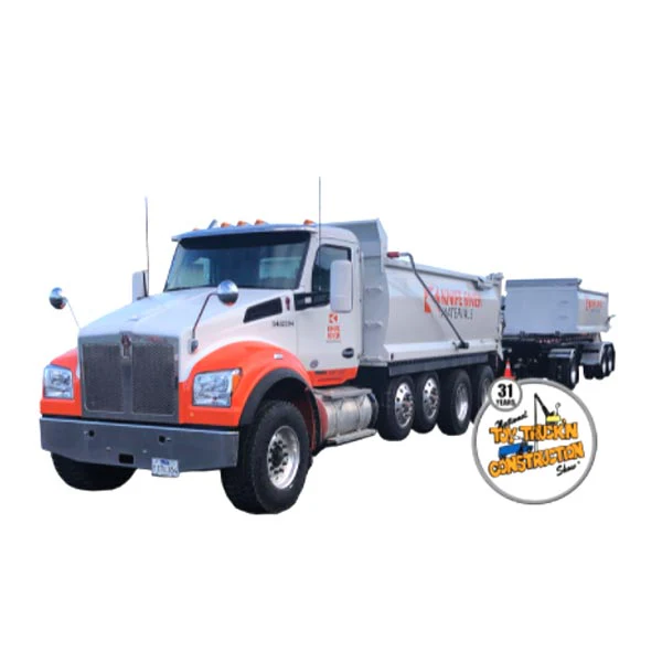 1/64 Kenworth T880 Dump with Dolly & Rogue Tandem Dump Trailer, Knife River, 2021 Nat'l Toy Truck 'N Construction - Image 6