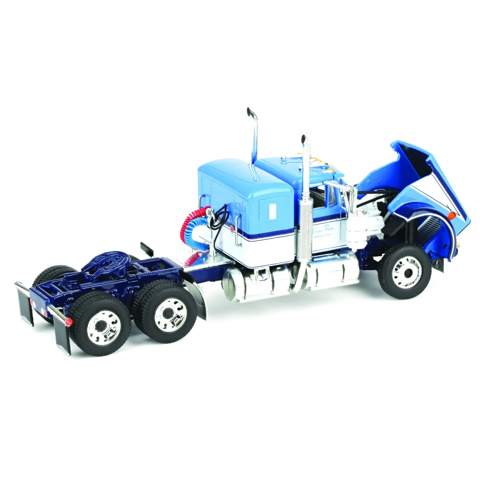 1/64 Kenworth W900A Semi Truck with Heil 3-Hopper Pneumatic Tanker, Shupe Bros Trucking, DCP by First Gear - Image 5