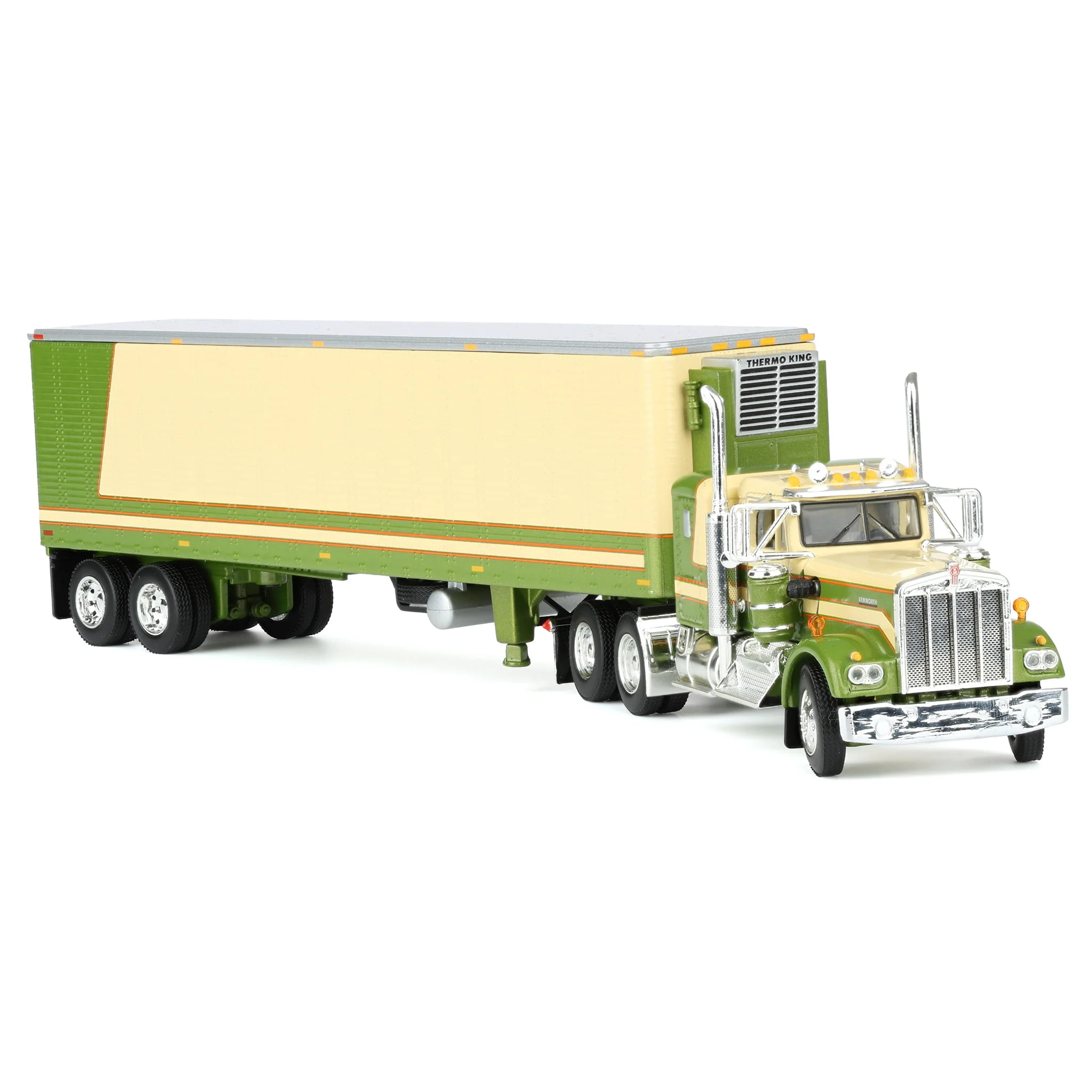 1/64 Kenworth W900a with 40ft Vintage Reefer Trailer, DCP by First Gear - Image 2