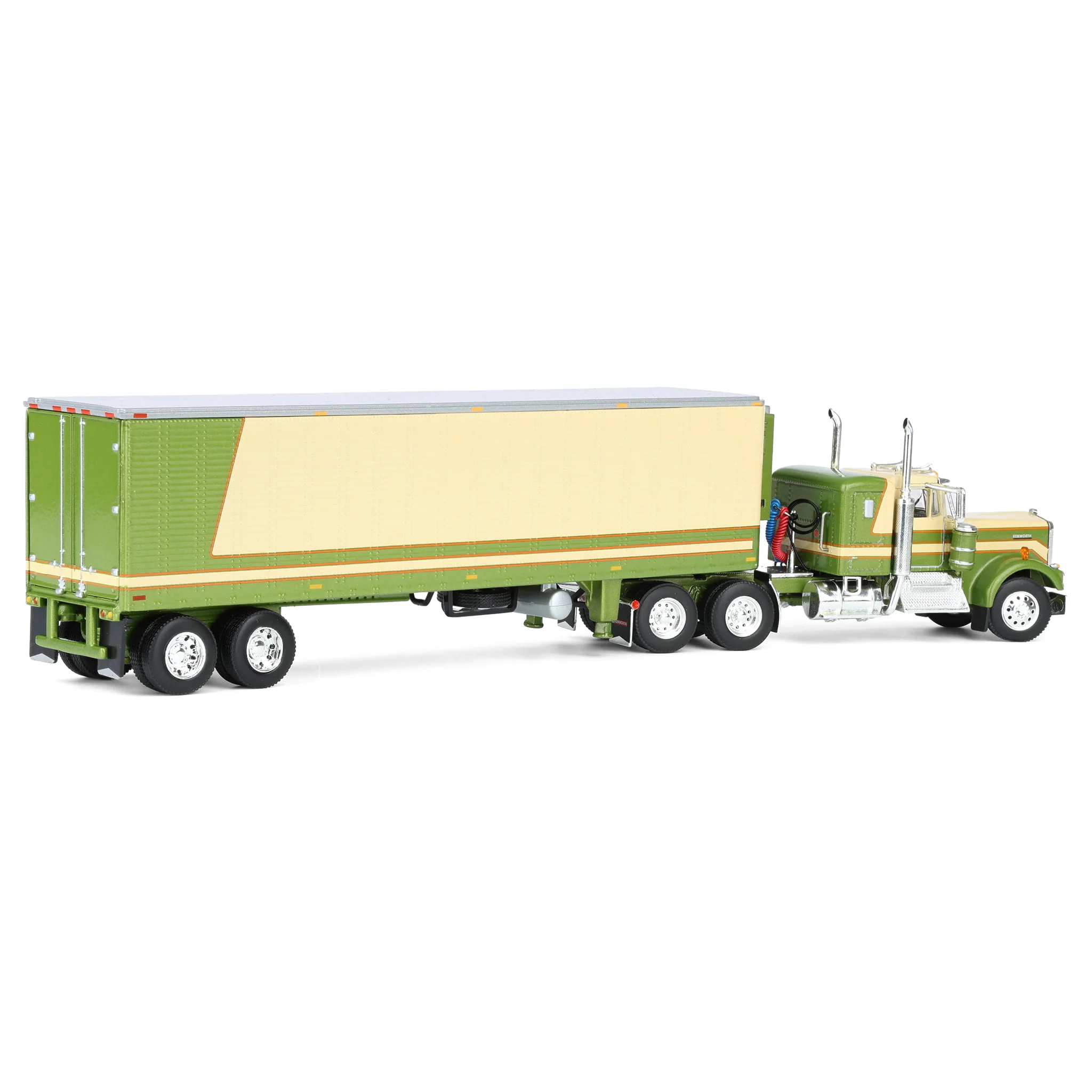 1/64 Kenworth W900a with 40ft Vintage Reefer Trailer, DCP by First Gear - Image 3