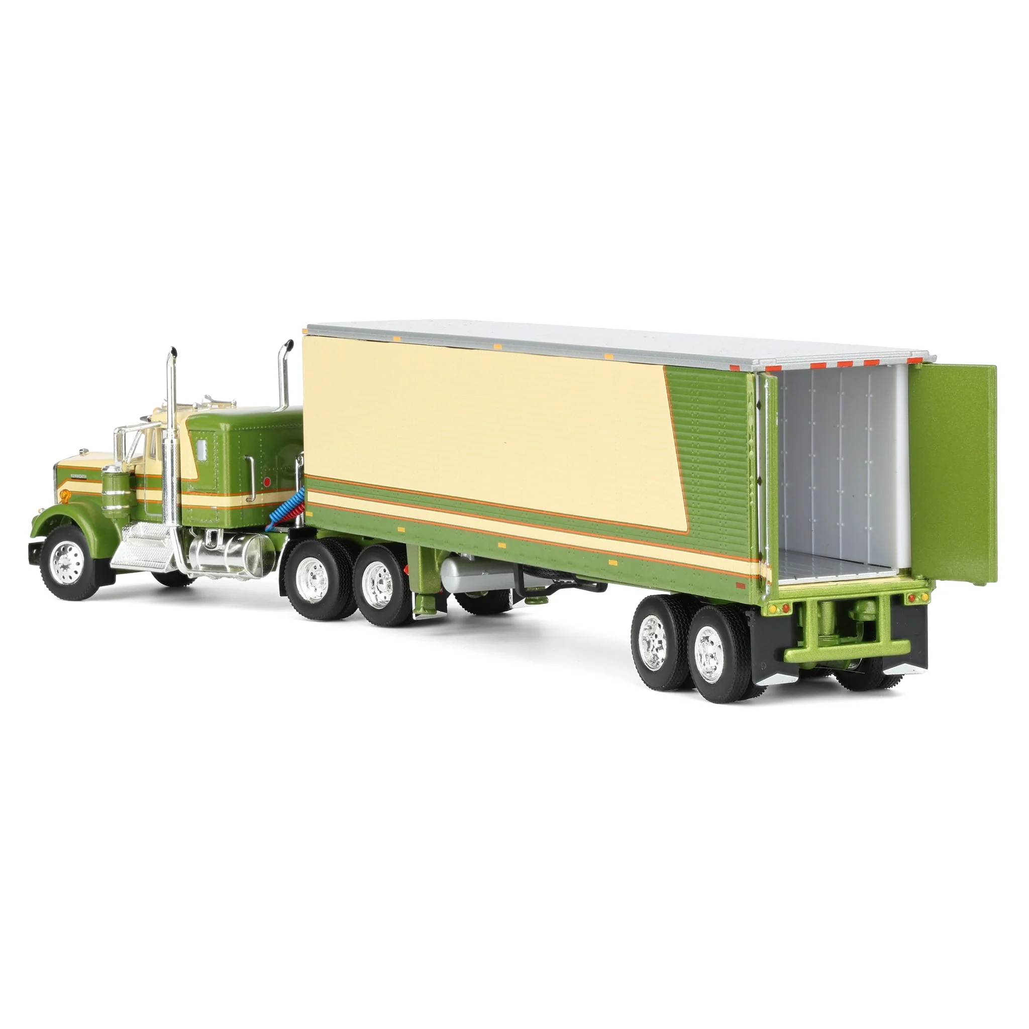 1/64 Kenworth W900a with 40ft Vintage Reefer Trailer, DCP by First Gear - Image 4
