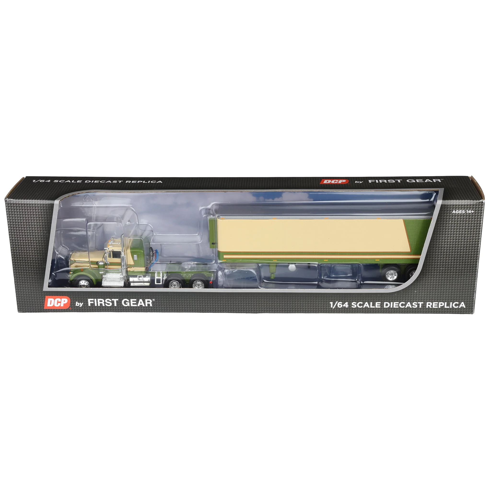 1/64 Kenworth W900a with 40ft Vintage Reefer Trailer, DCP by First Gear - Image 6