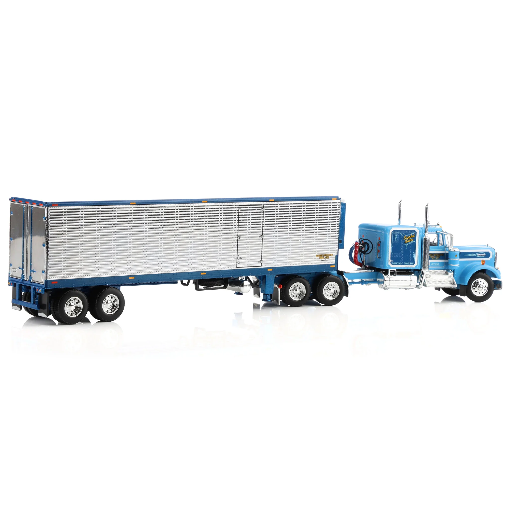 1/64 Kenworth W900A with Vintage Reefer Trailer, DCP by First Gear Legacy Series #2: Western Distributing "Crippled Cowboy" - Image 3