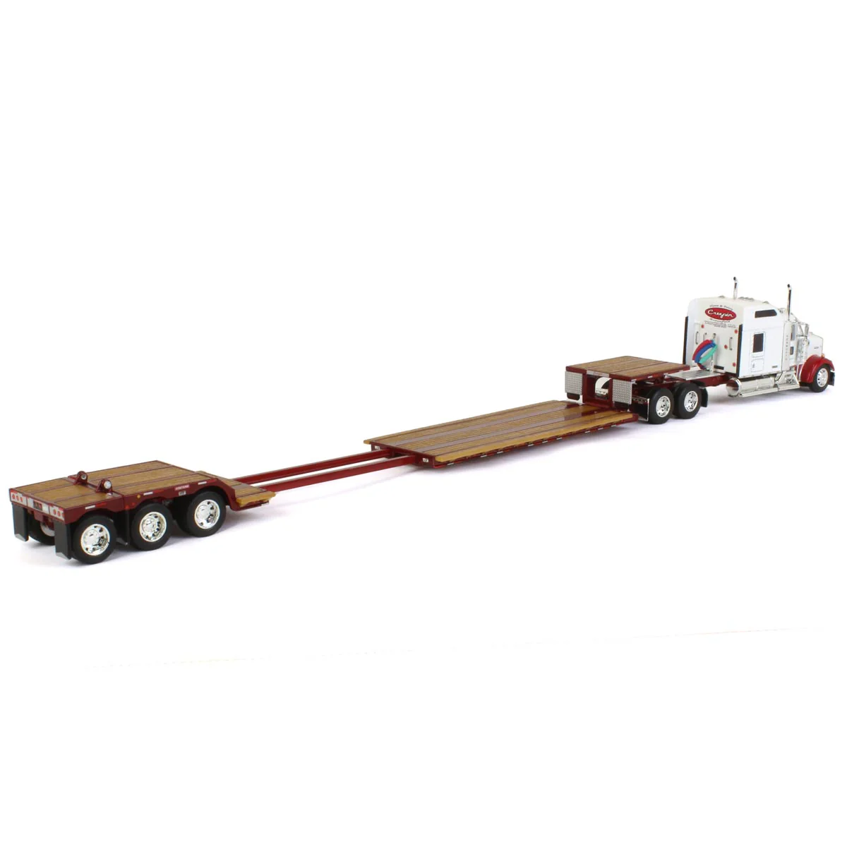 1/64 Kenworth W900L Semi Truck with Renegade Trailer & Flip Axle, Creepin Trucking, DCP by First Gear - Image 3