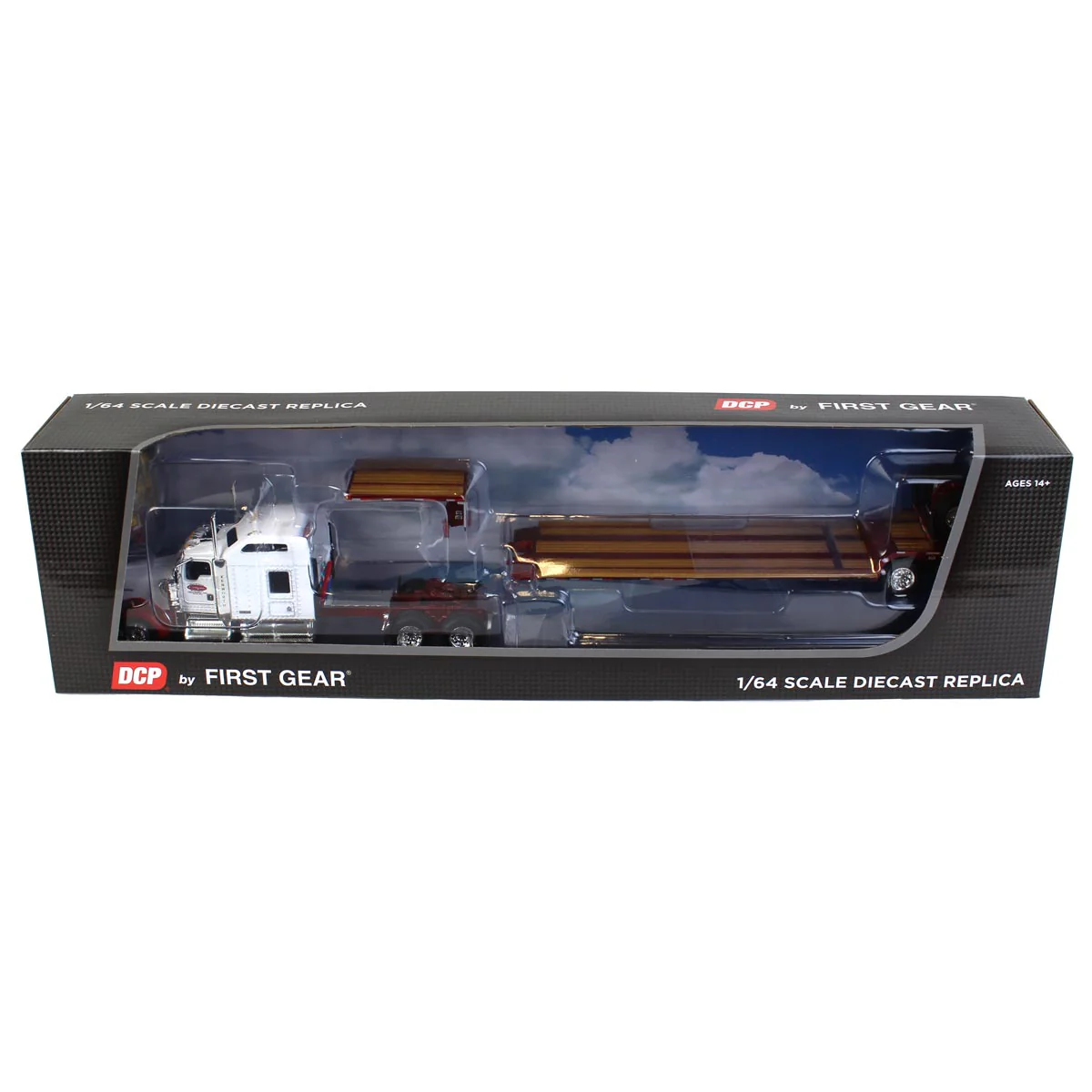 1/64 Kenworth W900L Semi Truck with Renegade Trailer & Flip Axle, Creepin Trucking, DCP by First Gear - Image 5