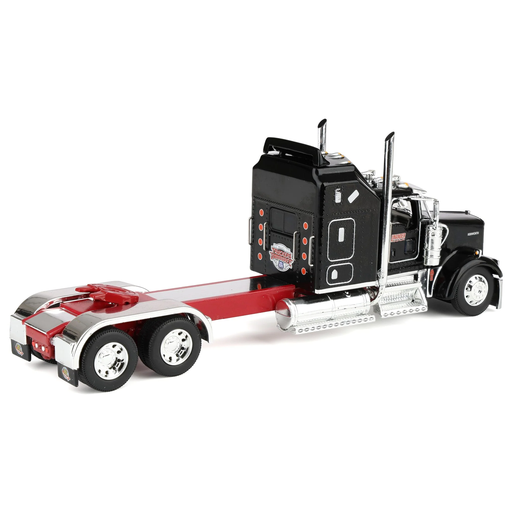 1/64 Kenworth W900L, Jerry Linander "No Fences" Van Trailer, 2025 Walcott Trucker Jamboree, DCP by First Gear - Image 7