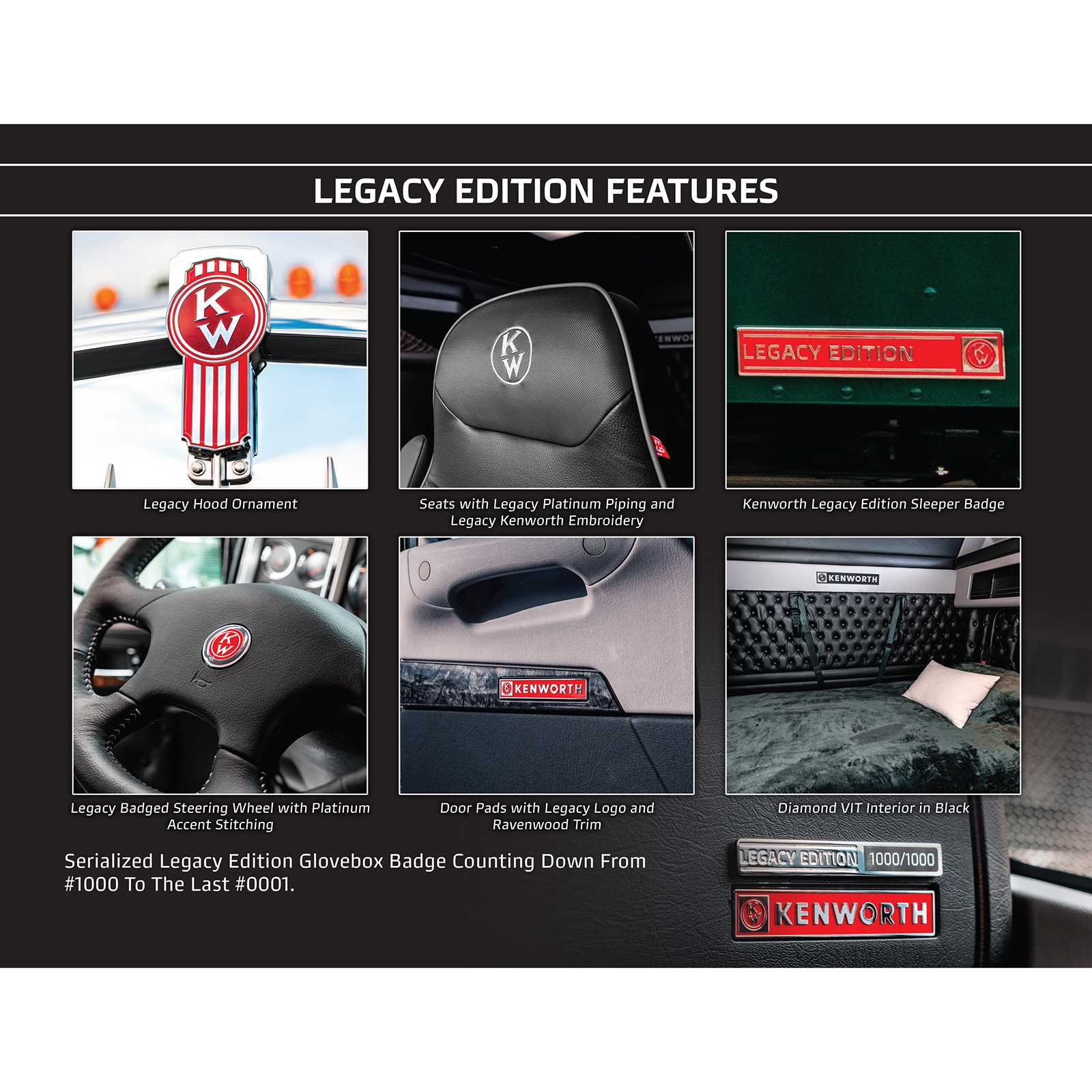 1/64 Kenworth W900L Legacy Edition Set with 11 Trucks, DCP by First Gear Limited Edition - Only 1,000 Made! - Image 5