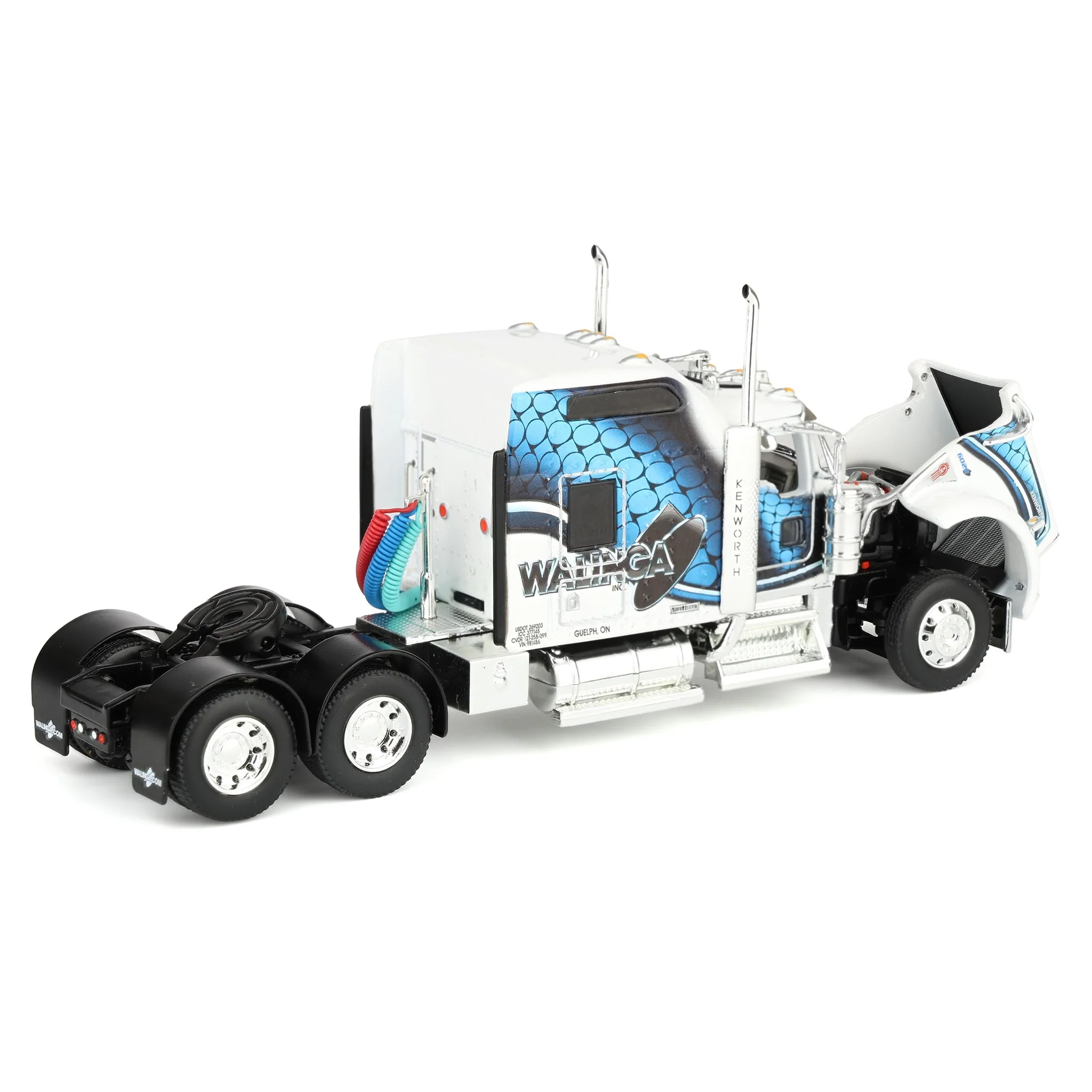 1/64 Kenworth W900L Semi Truck with 53ft Utility Trailer, Walinga Join Our Team, DCP by First Gear Dealer Exclusive - Image 5