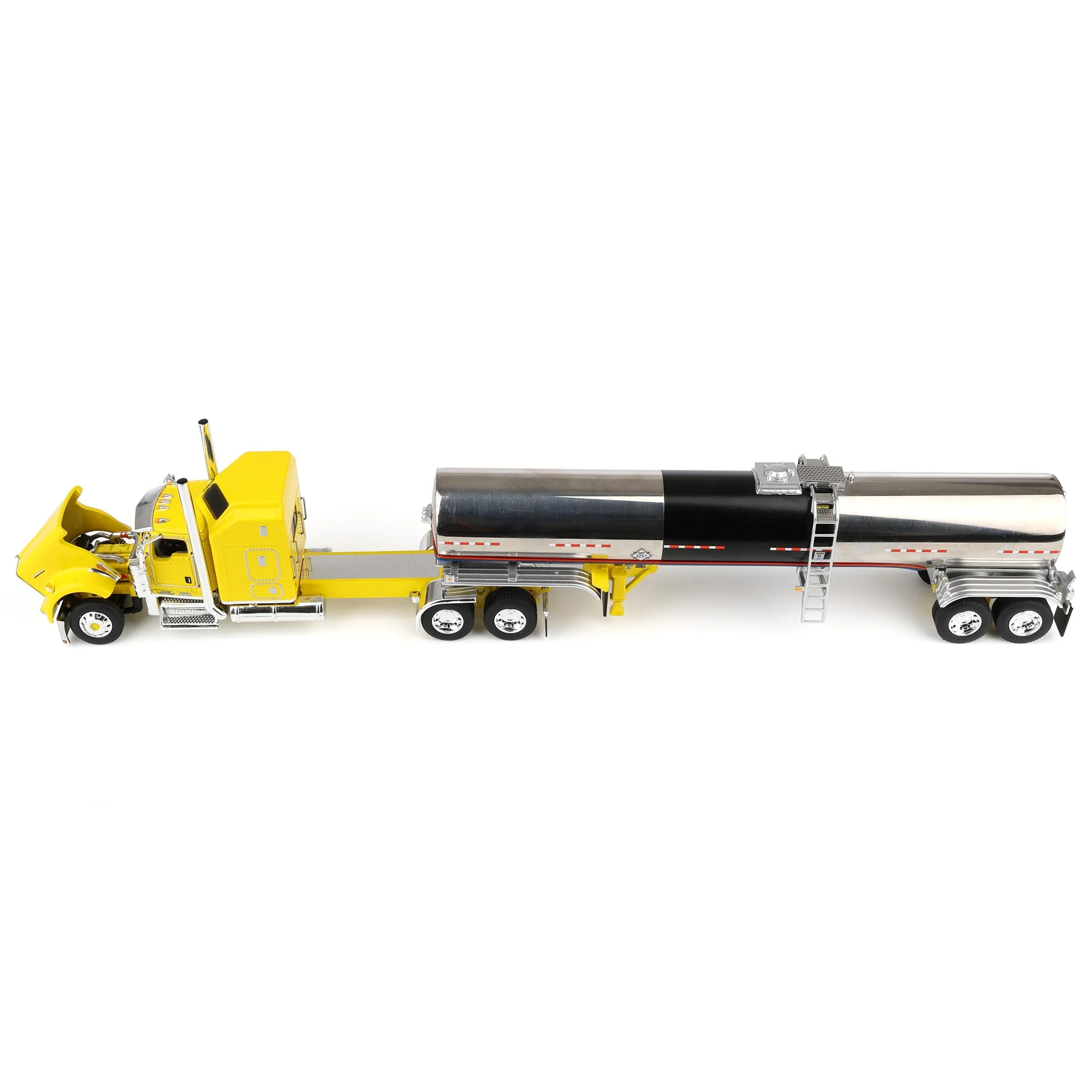 1/64 Kenworth W900L Semi with Brenner Tanker, Double C Transport, DCP by First Gear Dealer Exclusive - Image 5