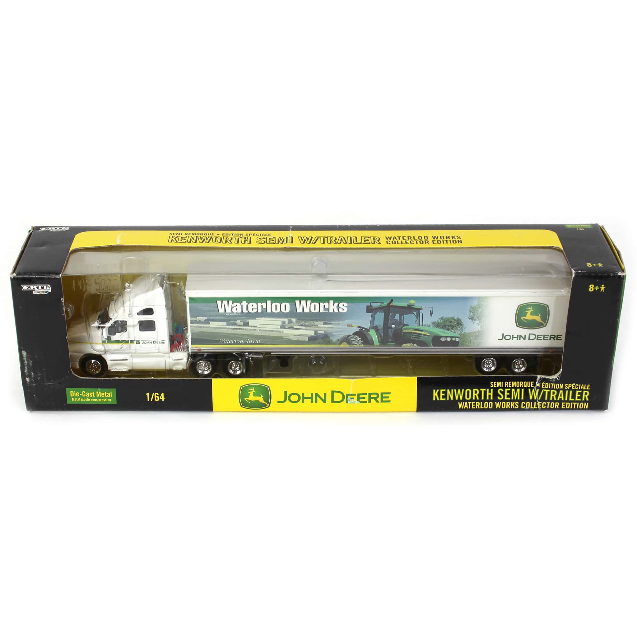 1/64 Kenworth ''Waterloo Works'' John Deere Semi with Trailer, First in Series by ERTL
