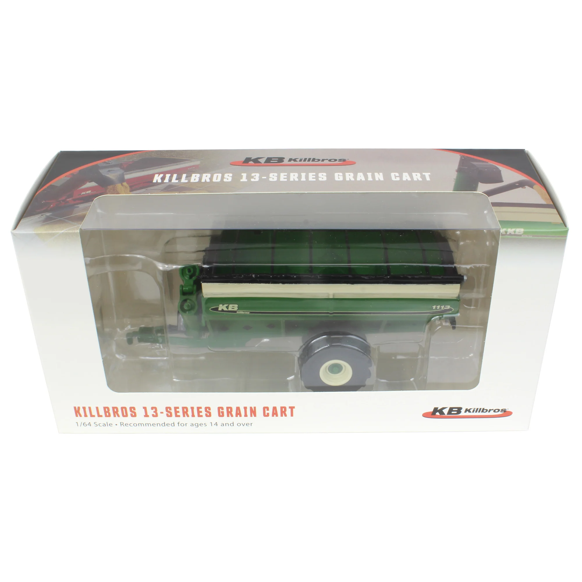 1/64 Killbros 1113 Grain Cart with Flotation Tires, Green - Image 12