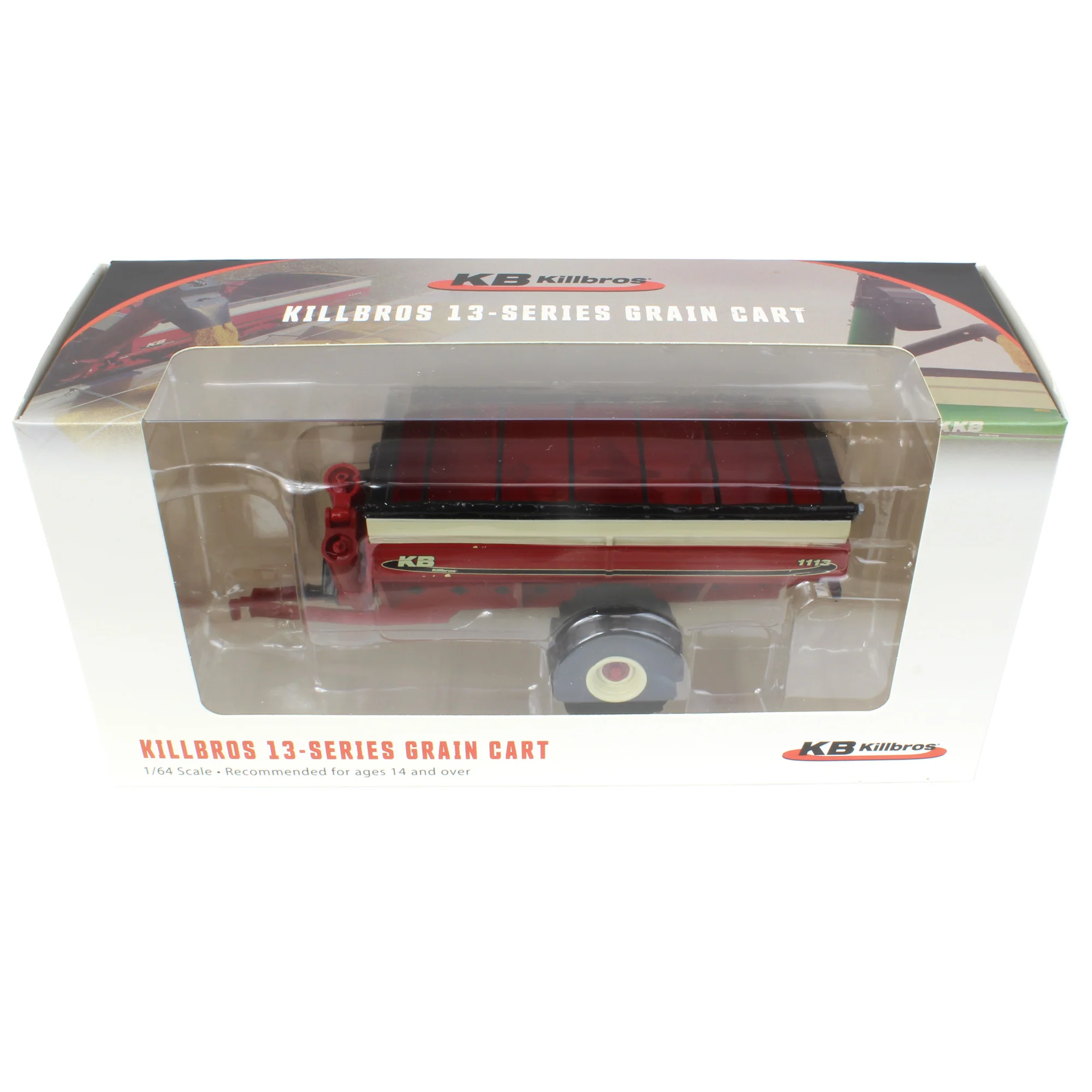 1/64 Killbros 1113 Grain Cart with Flotation Tires, Red - Image 12