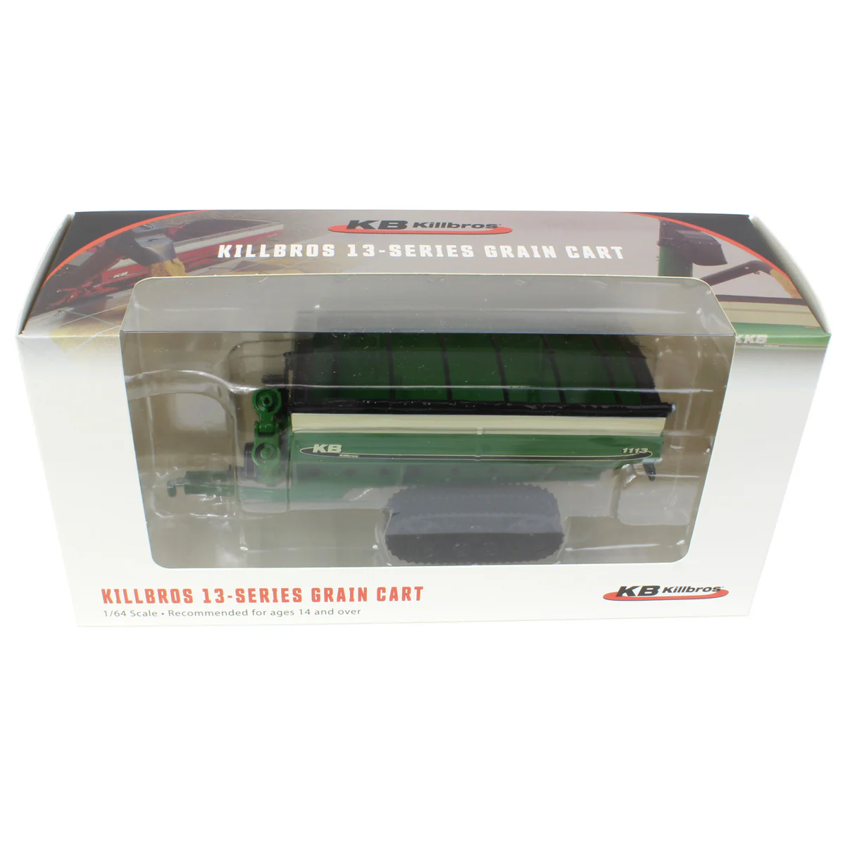 1/64 Killbros 1113 Grain Cart with Tracks, Green - Image 6