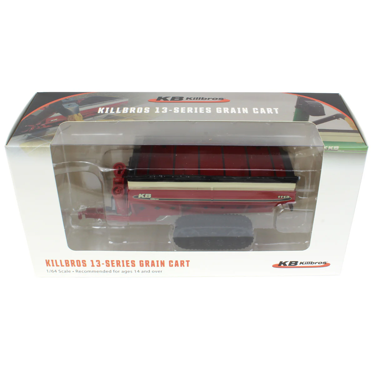 1/64 Killbros 1113 Grain Cart with Tracks, Red - Image 6