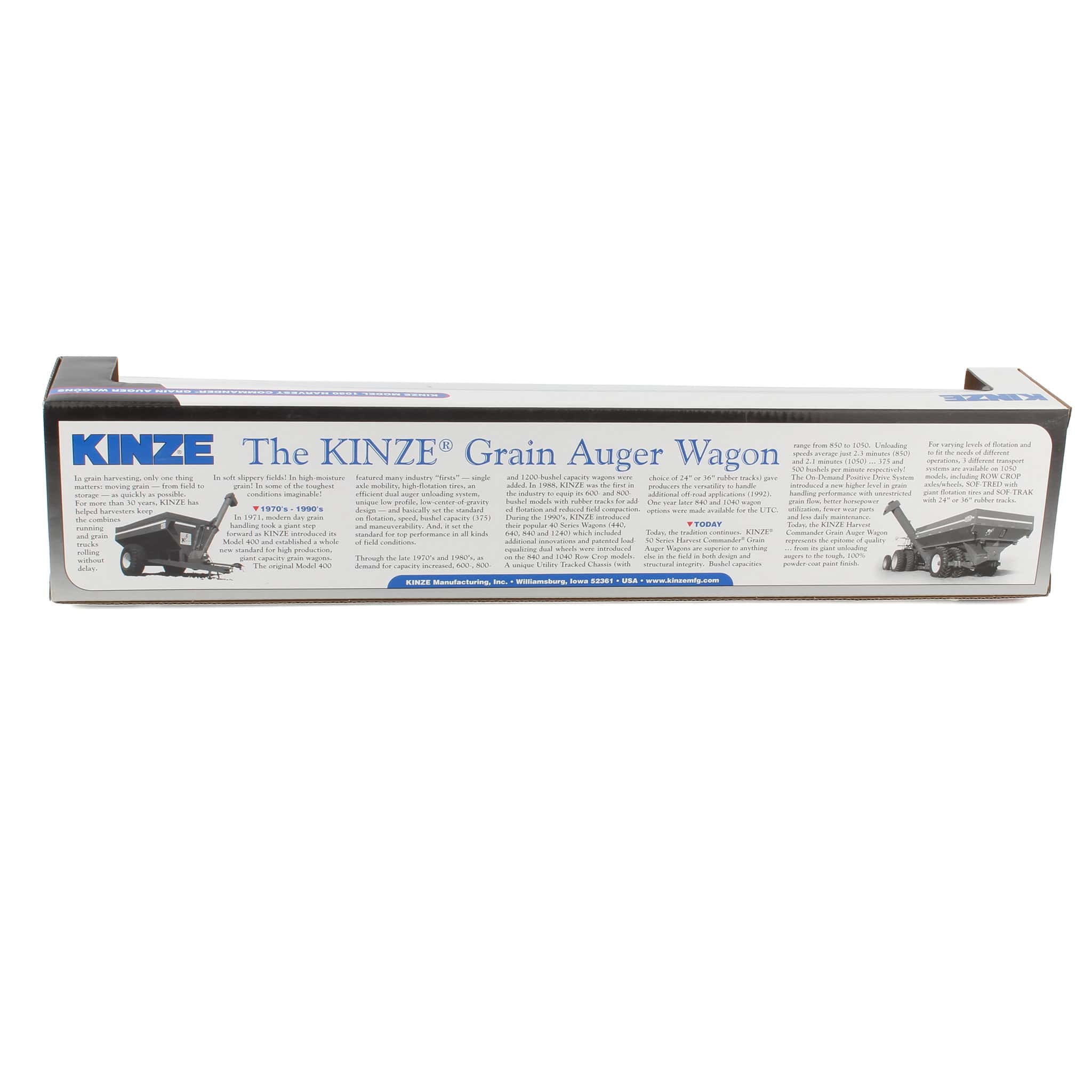 1/64 Kinze 3 Piece 1050 Harvest Commander Grain Wagons Serial Numbered LE Set by SpecCast - Image 3