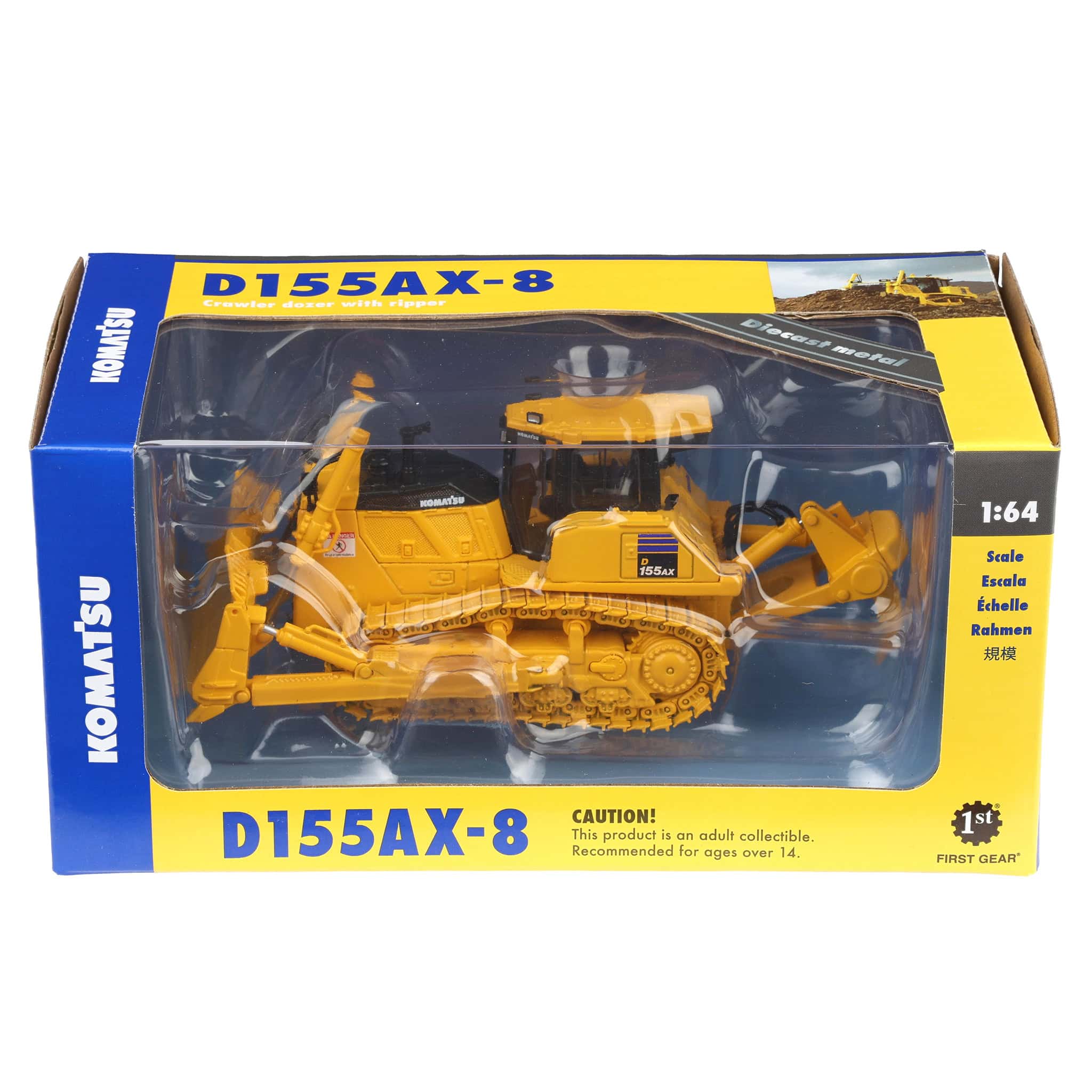 1/64 Komatsu D155AX-8 Sigma Dozer with Ripper by First Gear - Image 6