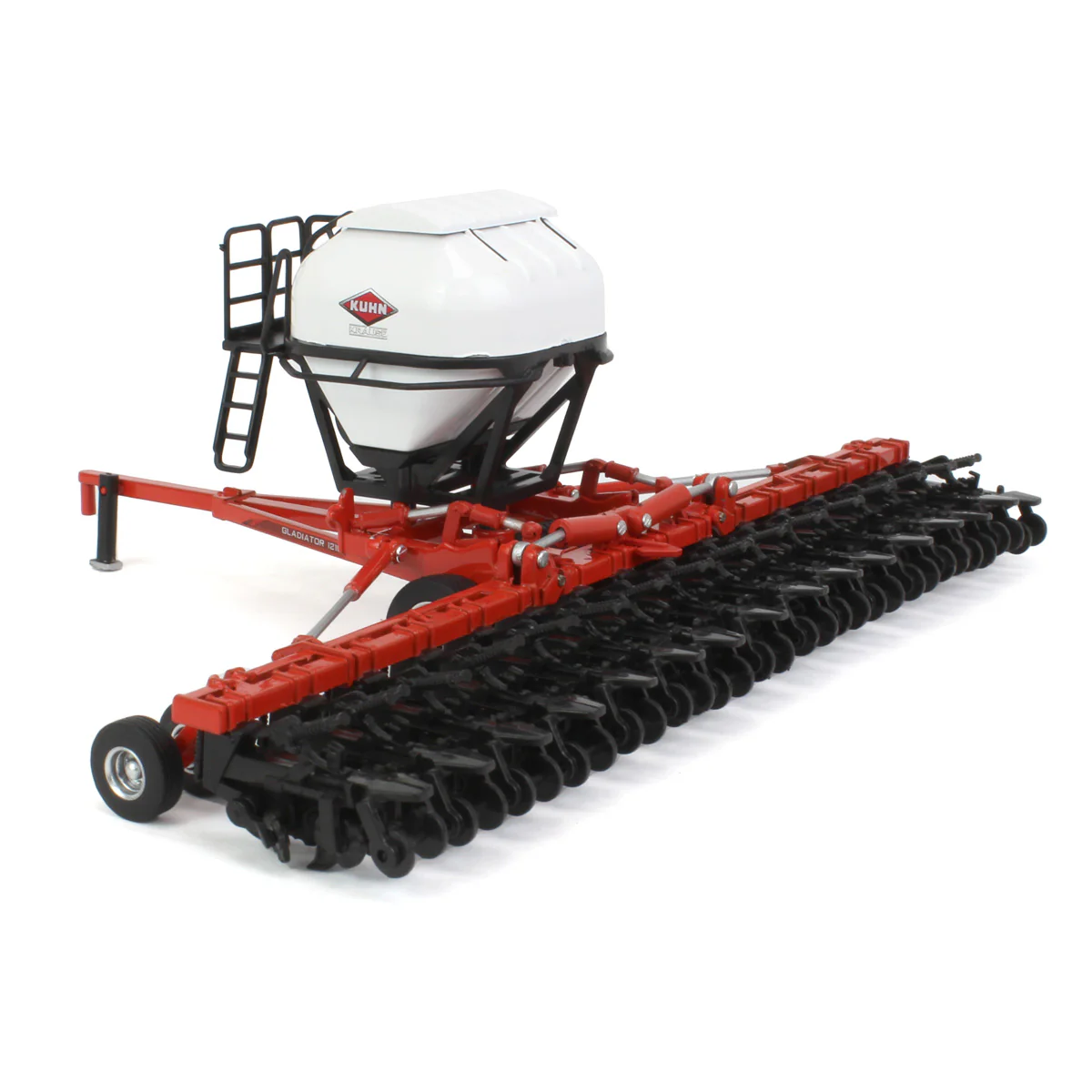 1/64 Kuhn Krause Gladiator 1210 Strip Tillage Tool with White Tank